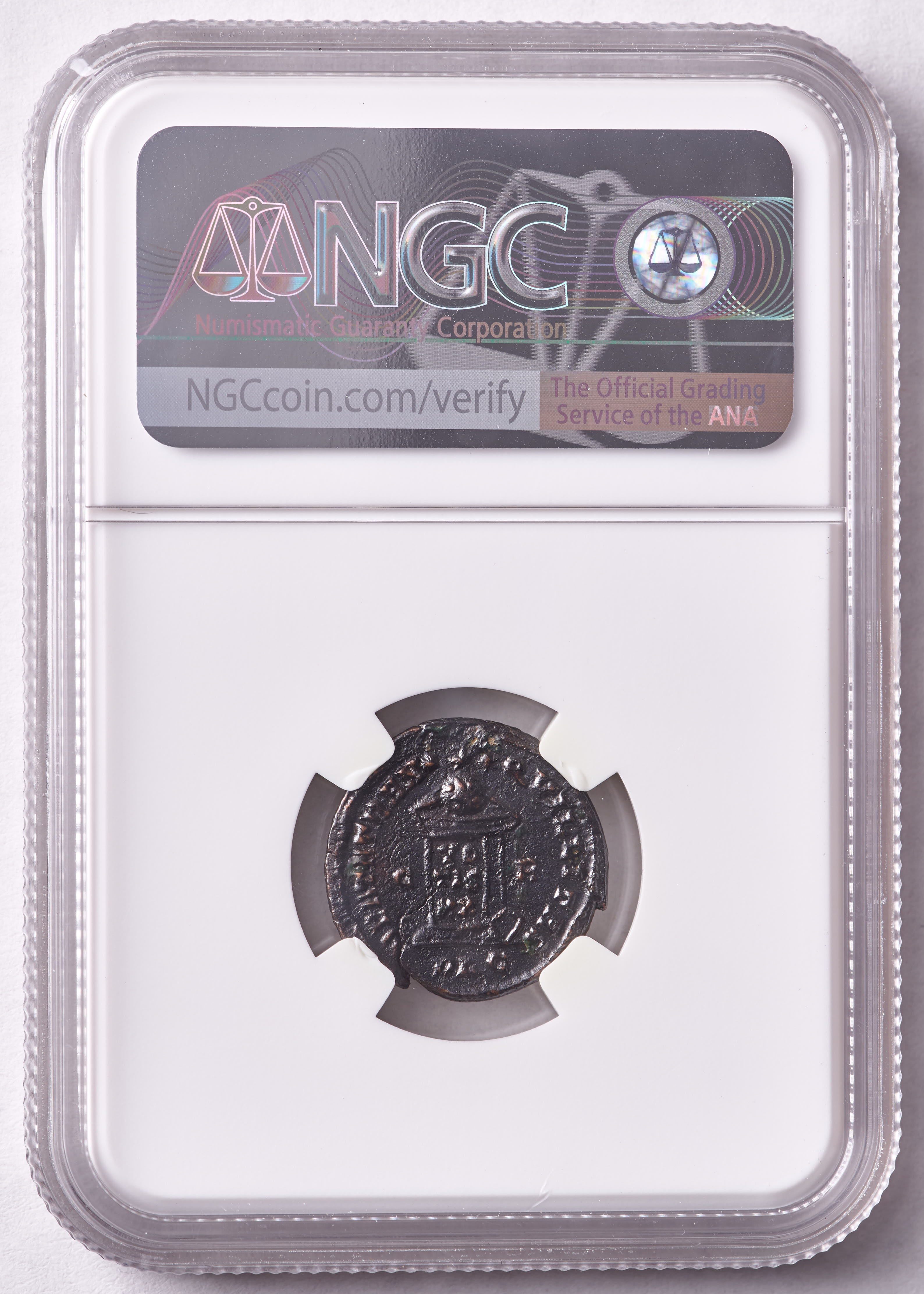 Crispus (AD 316-326) Roman Empire AE3 (BI Nummus) Ancient Coin, Issued as Caesar Epfig Hoard (NGC XF) at PristineAuction.com Crispus (AD 316-326) Roman Empire AE3 (BI Nummus) Ancient Coin, Issued as Caesar Epfig Hoard (NGC XF) at PristineAuction.com