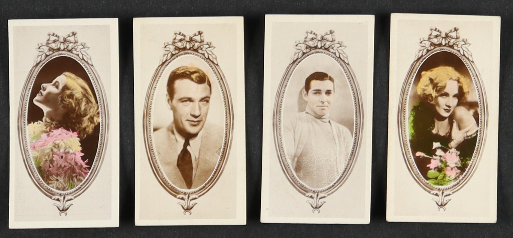 1934 Godfrey Phillips "Stars Of The Screen" Complete Set of (54) Cigarette Cards with Katharine Hepburn #14, Gary Cooper #47, Clark Gable #54, Marlene Dietrich #46 at PristineAuction.com 1934 Godfrey Phillips "Stars Of The Screen" Complete Set of (54) Cigarette Cards with Katharine Hepburn #14, Gary Cooper #47, Clark Gable #54, Marlene Dietrich #46 at PristineAuction.com