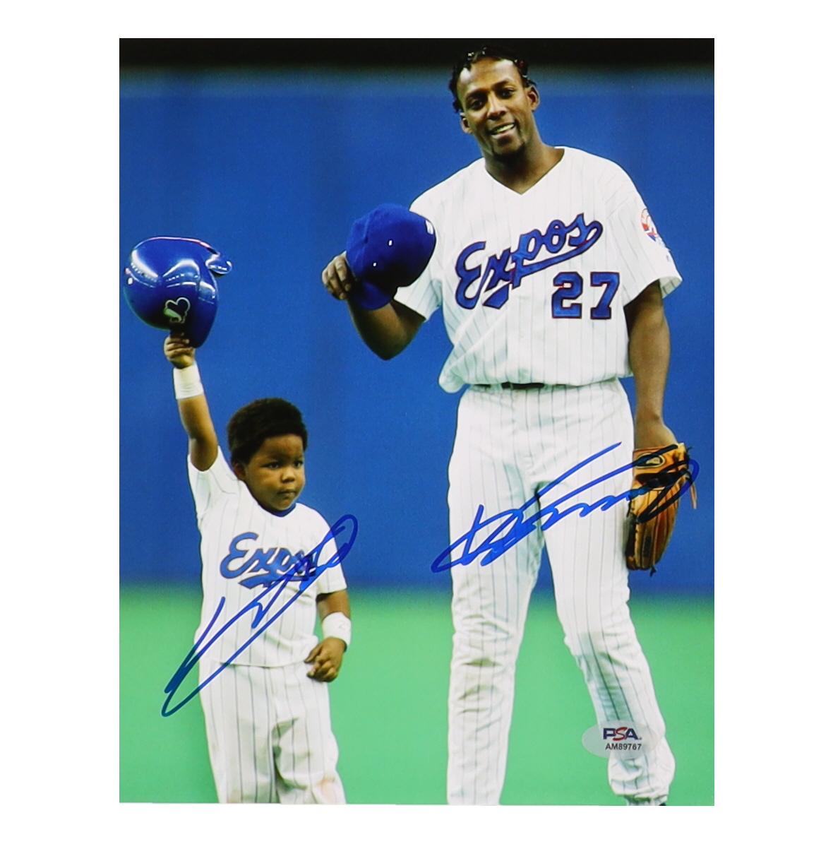 Vladimir Guerrero Sr. & Vladimir Guerrero Jr. Signed Expos 8x10 Photo (PSA) at PristineAuction.com Vladimir Guerrero Sr. & Vladimir Guerrero Jr. Signed Expos 8x10 Photo (PSA) at PristineAuction.com