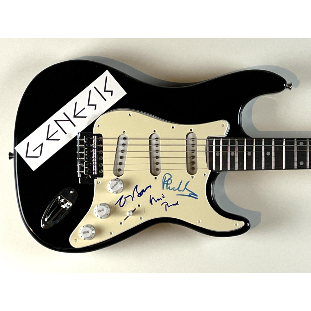 Genesis 39" Electric Guitar BandSigned by (3) with Phil Collins, Tony