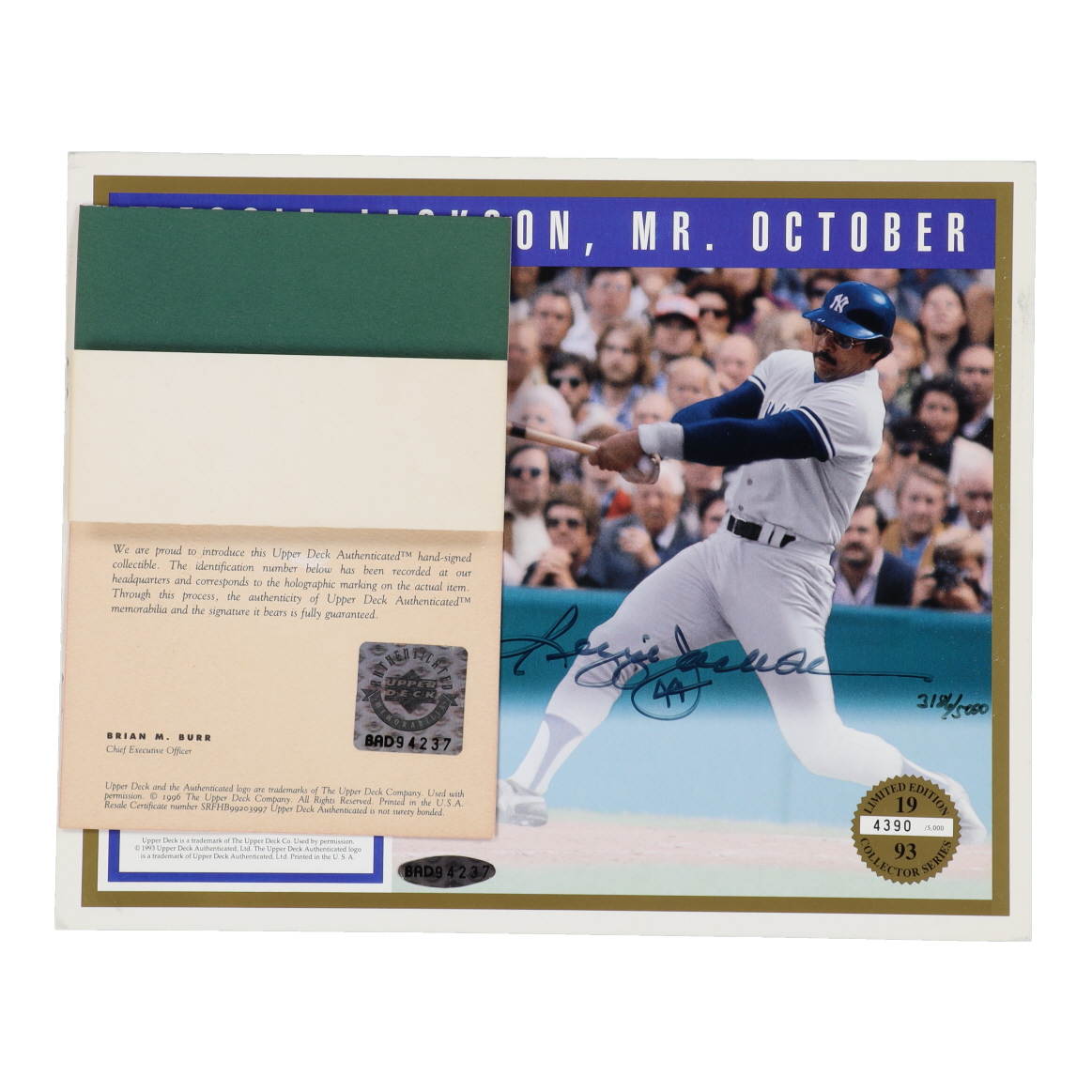 Reggie Jackson Signed LE Upper Deck Yankees 8x10 Photo (UDA) at PristineAuction.com Reggie Jackson Signed LE Upper Deck Yankees 8x10 Photo (UDA) at PristineAuction.com