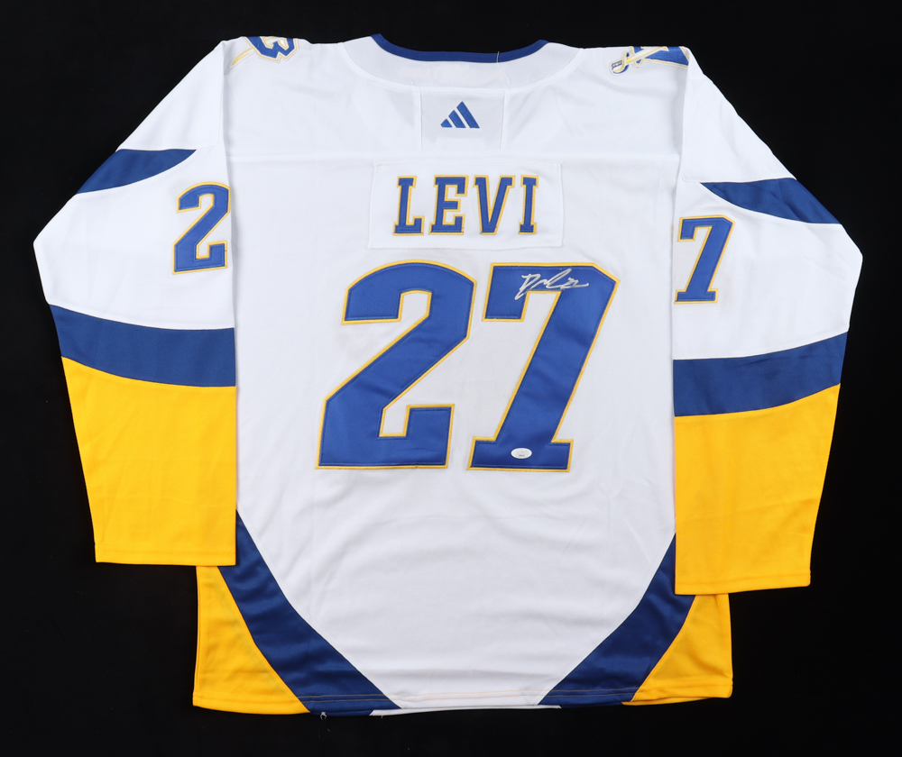 Devon Levi Signed Jersey (JSA) at PristineAuction.com Devon Levi Signed Jersey (JSA) at PristineAuction.com