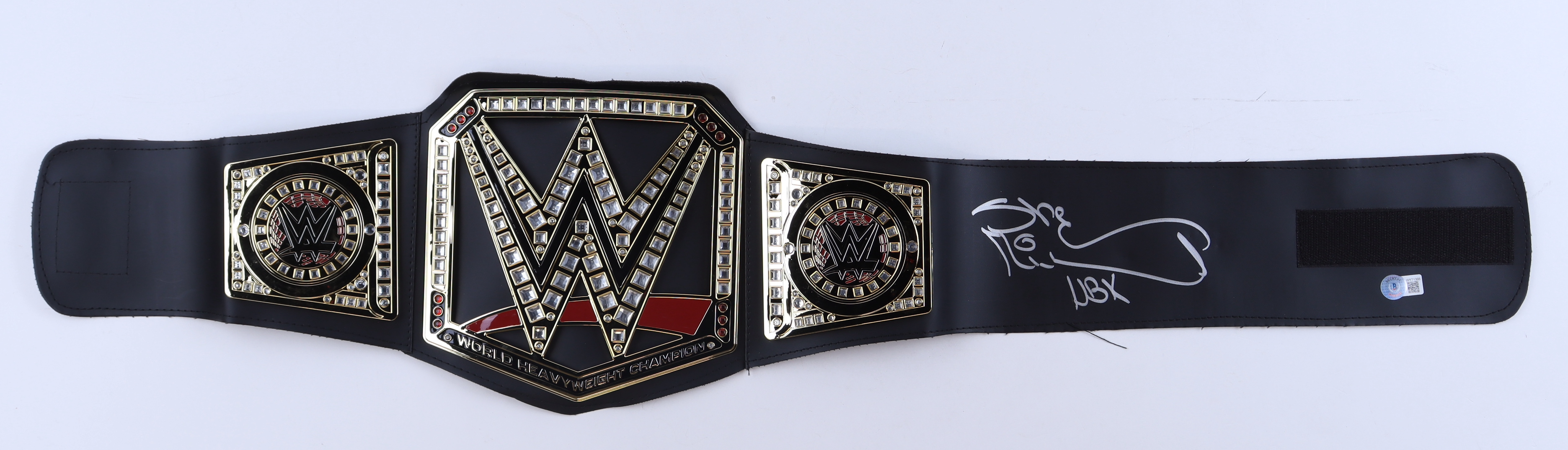Shawn Michaels Signed WWE Championship Belt Inscribed "HBK" (Beckett) at PristineAuction.com Shawn Michaels Signed WWE Championship Belt Inscribed "HBK" (Beckett) at PristineAuction.com