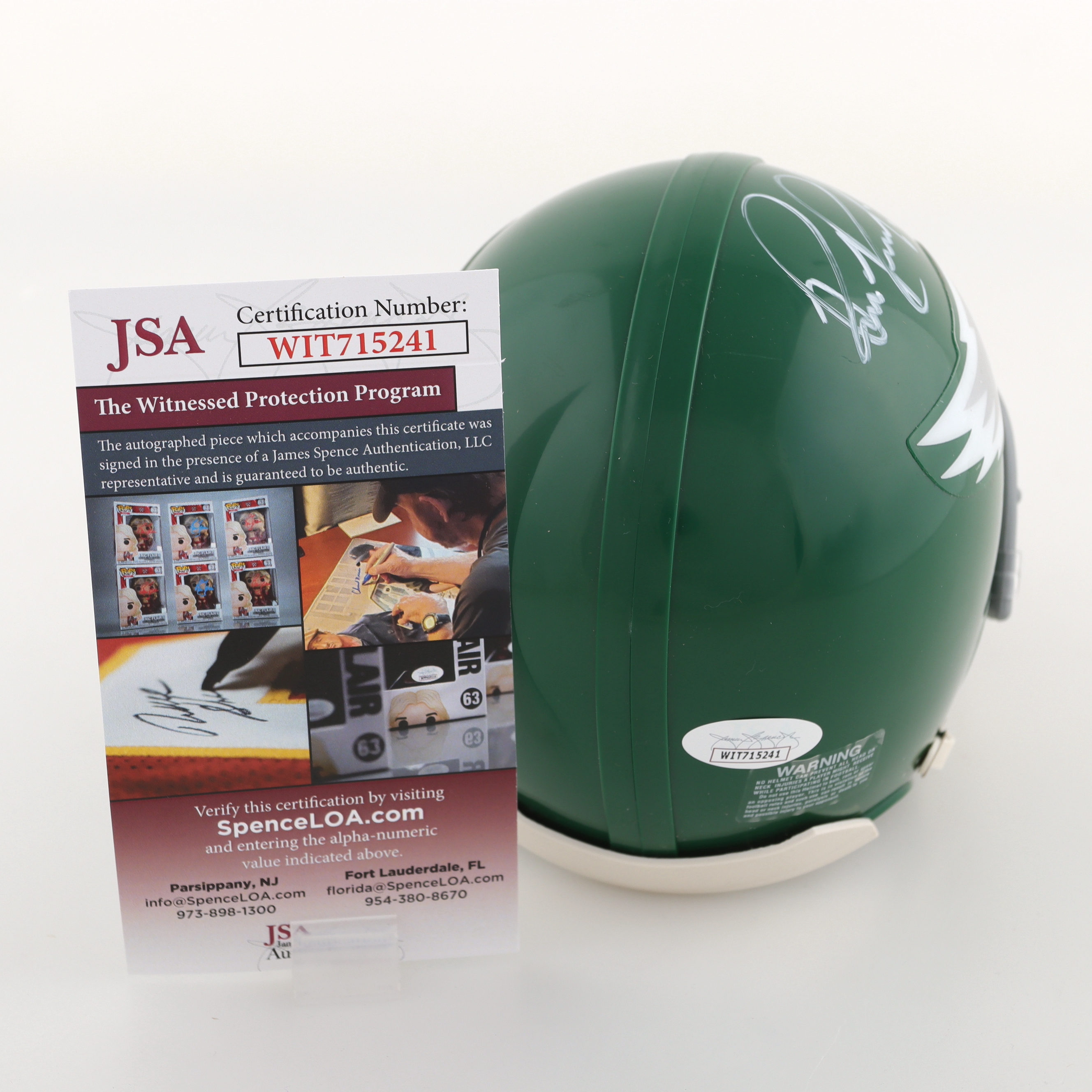 Bill Romanowski Signed Eagles Mini Helmet (JSA) at PristineAuction.com Bill Romanowski Signed Eagles Mini Helmet (JSA) at PristineAuction.com