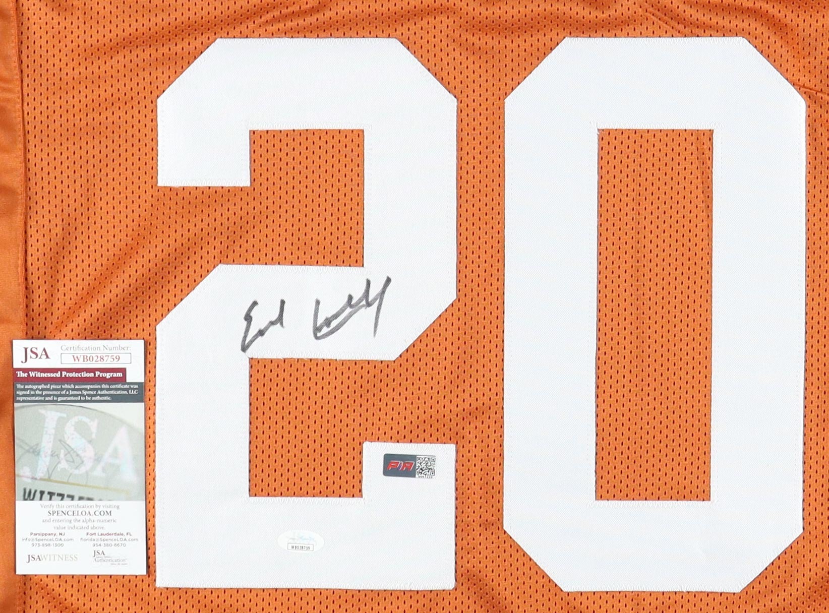 Earl Campbell Signed Jersey (JSA & PIA) at PristineAuction.com Earl Campbell Signed Jersey (JSA & PIA) at PristineAuction.com