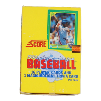 1990 Score Baseball Wax Box with (36) Packs at PristineAuction.com