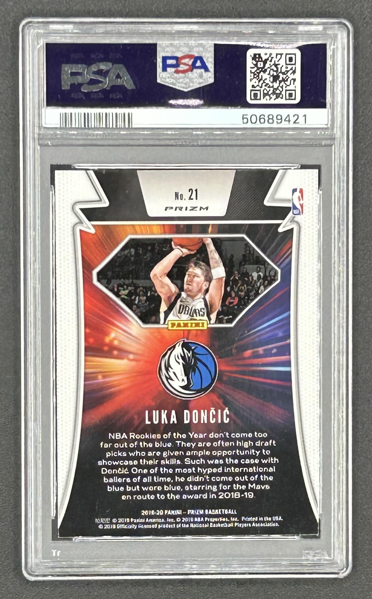 Luka Doncic 2019-20 Panini Prizm Far Out! Fast Break #21 (PSA 10) at PristineAuction.com Luka Doncic 2019-20 Panini Prizm Far Out! Fast Break #21 (PSA 10) at PristineAuction.com
