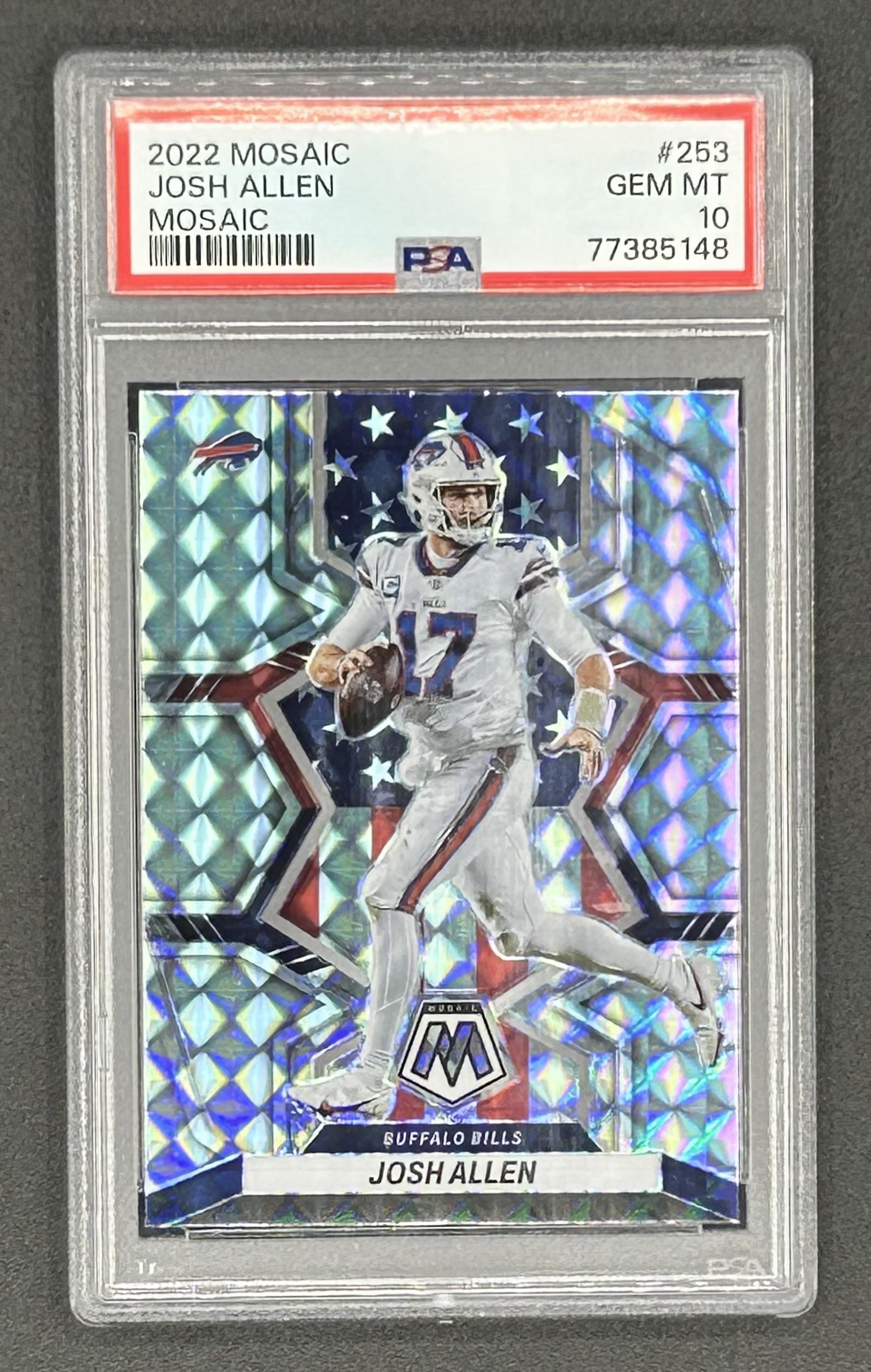 Josh Allen 2022 Panini Mosaic Mosaic #253 NP (PSA 10) at PristineAuction.com Josh Allen 2022 Panini Mosaic Mosaic #253 NP (PSA 10) at PristineAuction.com