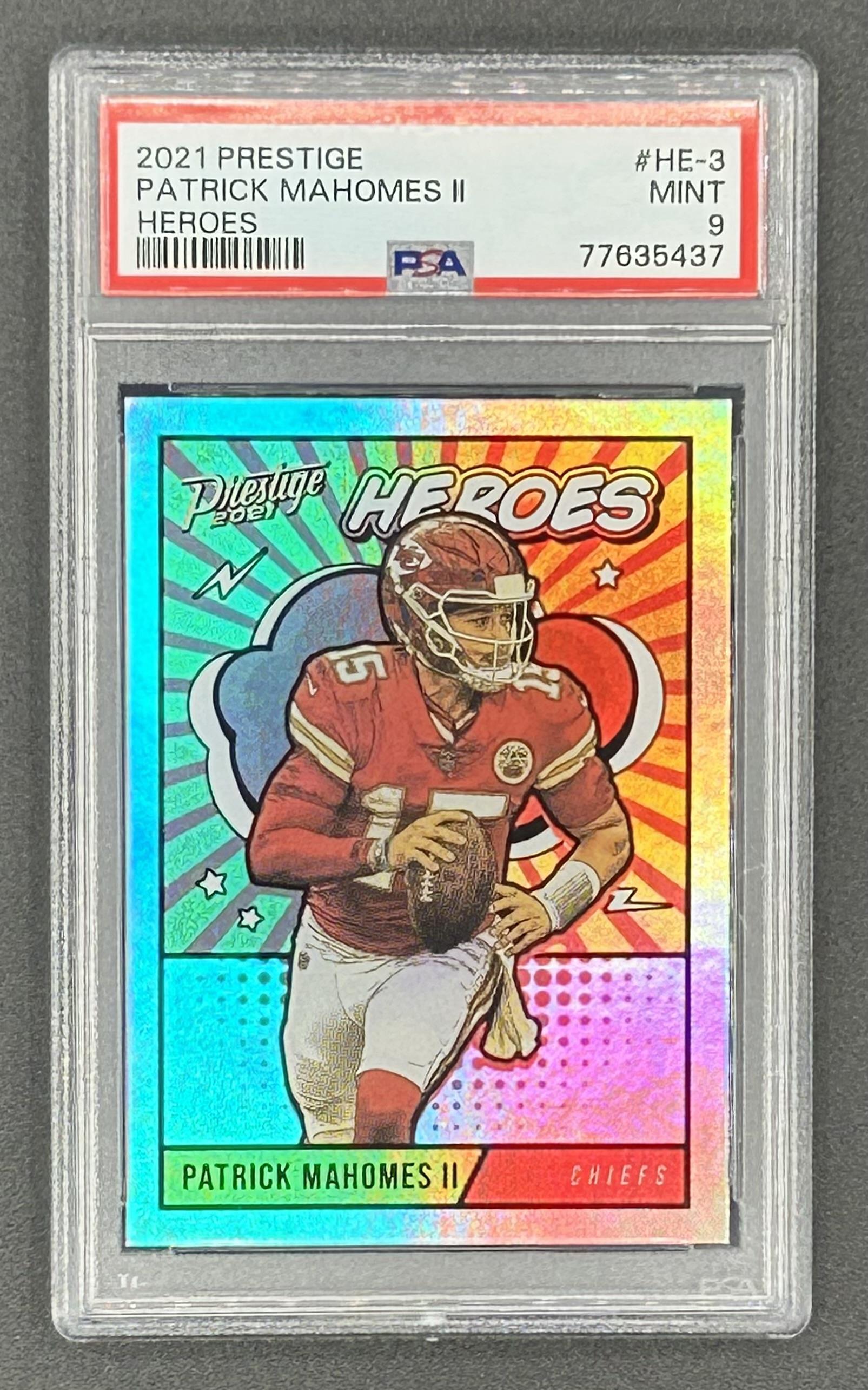 Patrick Mahomes II 2021 Prestige Heroes #3 (PSA 9) at PristineAuction.com Patrick Mahomes II 2021 Prestige Heroes #3 (PSA 9) at PristineAuction.com