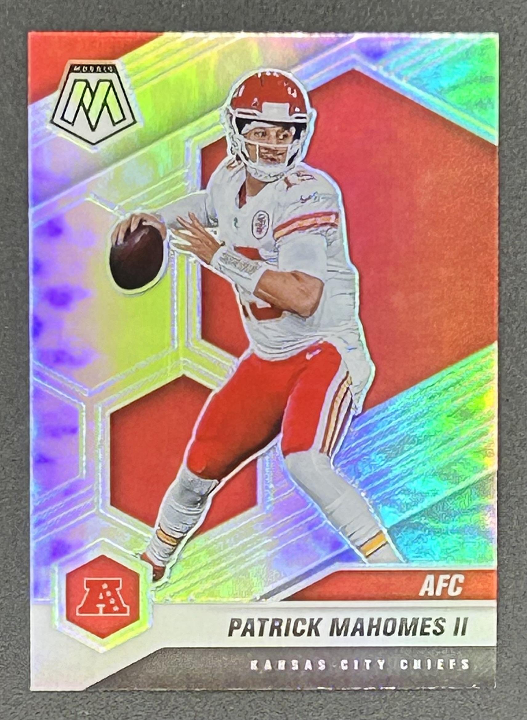 Patrick Mahomes II 2021 Panini Mosaic Silver AFC #221 at PristineAuction.com Patrick Mahomes II 2021 Panini Mosaic Silver AFC #221 at PristineAuction.com
