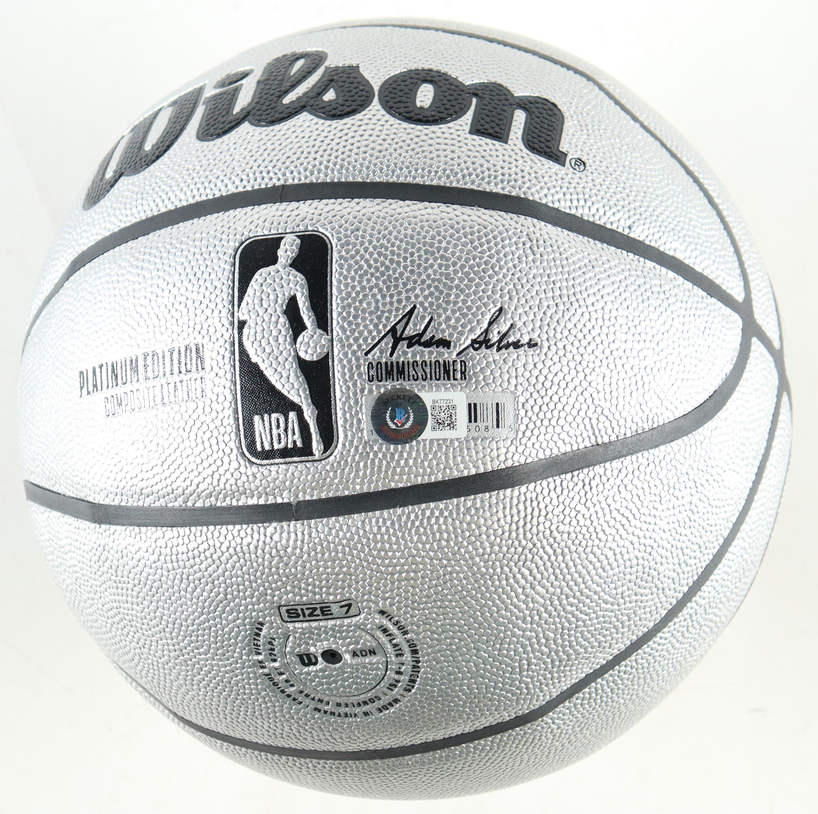 Jeff Hornacek Signed NBA Platinum Edition Basketball (Beckett) at PristineAuction.com Jeff Hornacek Signed NBA Platinum Edition Basketball (Beckett) at PristineAuction.com