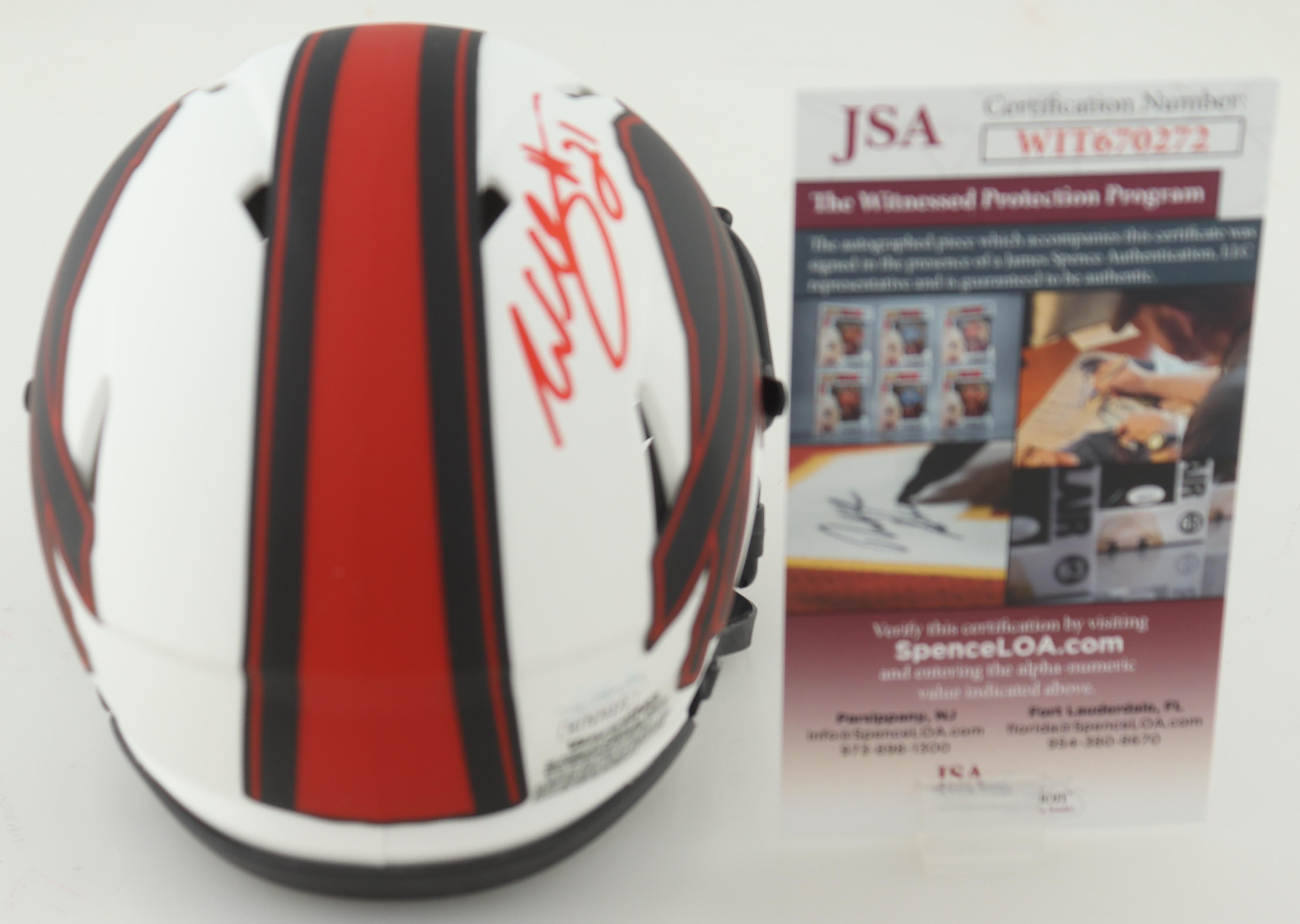 Willis McGahee Signed Bills Lunar Eclipse Alternate Speed Mini Helmet Inscribed "Bills Mafia!!" (JSA) at PristineAuction.com Willis McGahee Signed Bills Lunar Eclipse Alternate Speed Mini Helmet Inscribed "Bills Mafia!!" (JSA) at PristineAuction.com