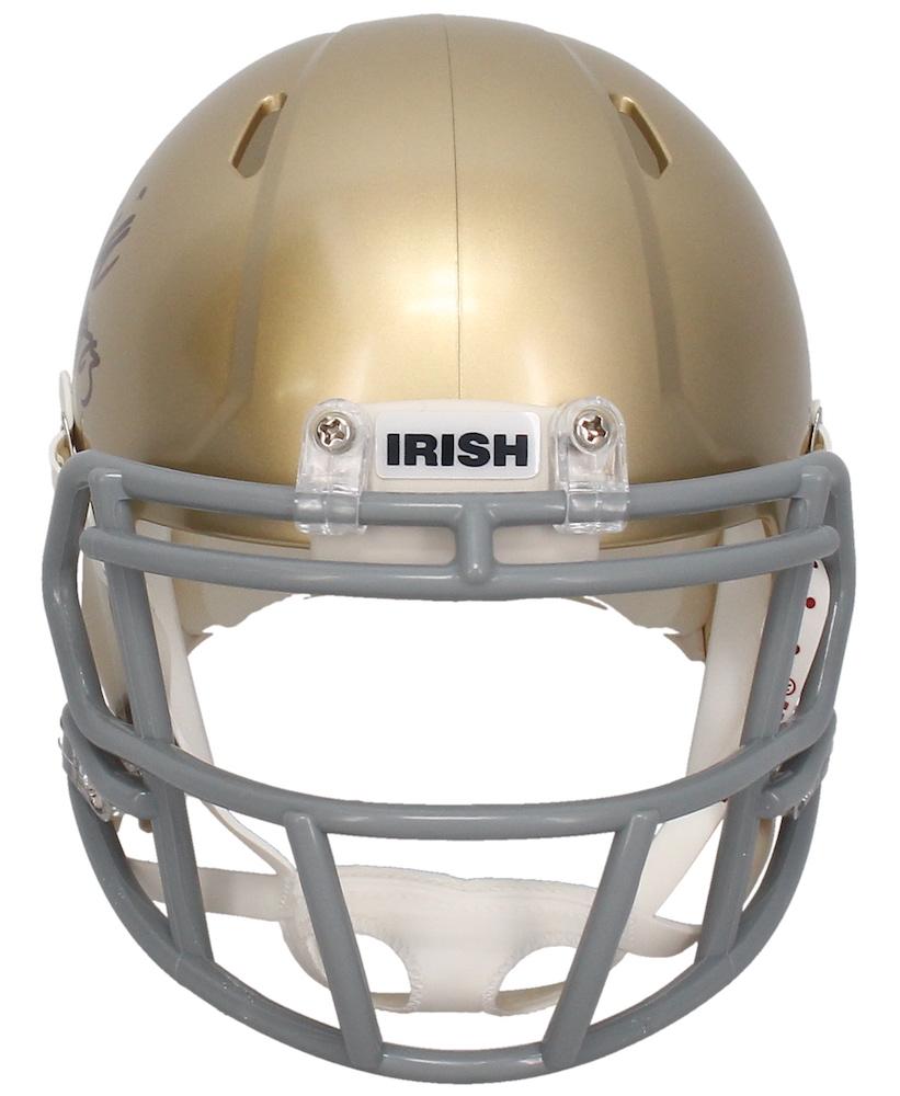 Kyren Williams Signed Notre Dame Fighting Irish Speed Mini Helmet (Beckett) at PristineAuction.com Kyren Williams Signed Notre Dame Fighting Irish Speed Mini Helmet (Beckett) at PristineAuction.com