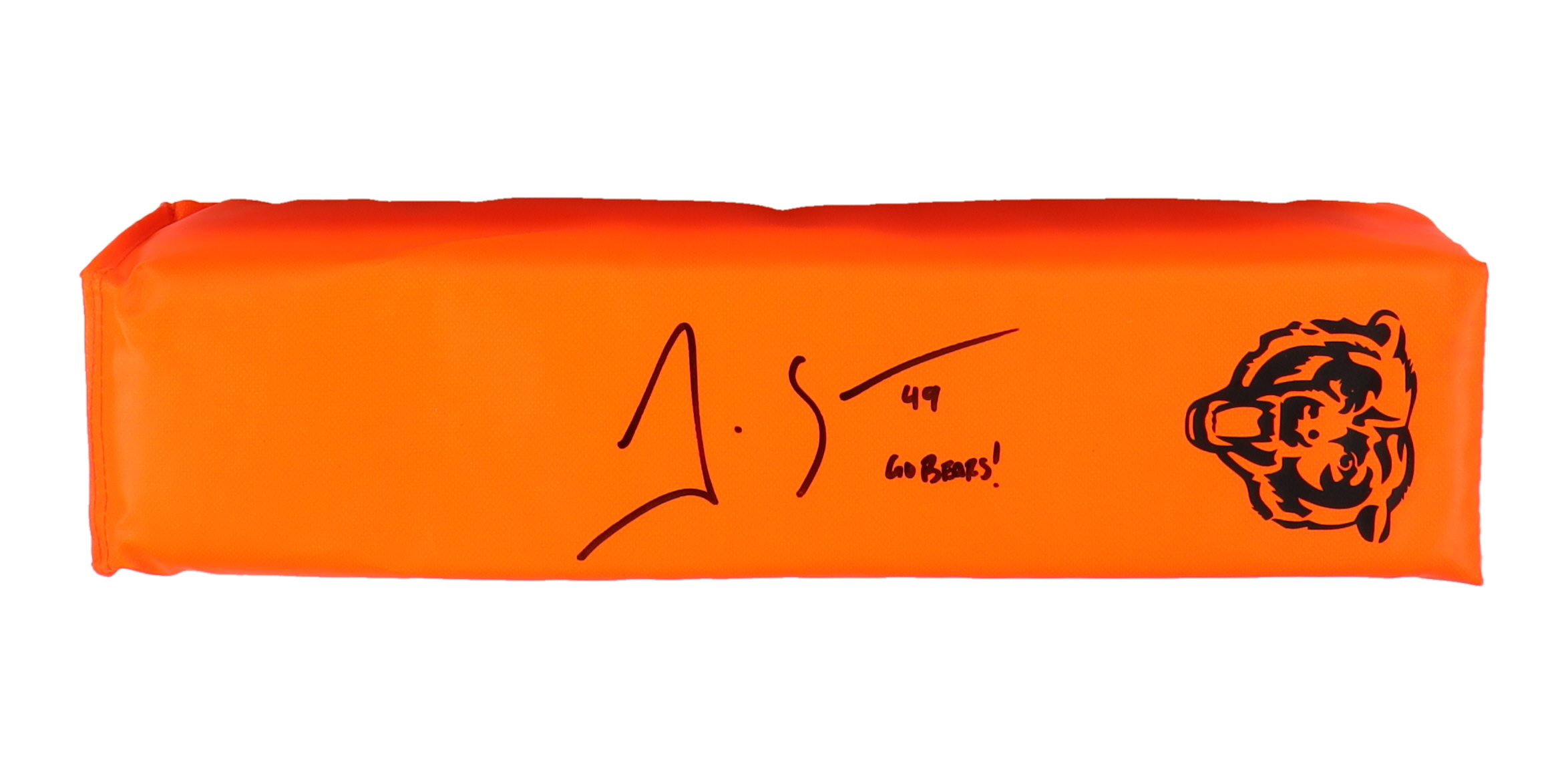 Tremaine Edmunds Signed Bears Logo Endzone Pylon Inscribed "Bo Bears!" (PSA) at PristineAuction.com Tremaine Edmunds Signed Bears Logo Endzone Pylon Inscribed "Bo Bears!" (PSA) at PristineAuction.com