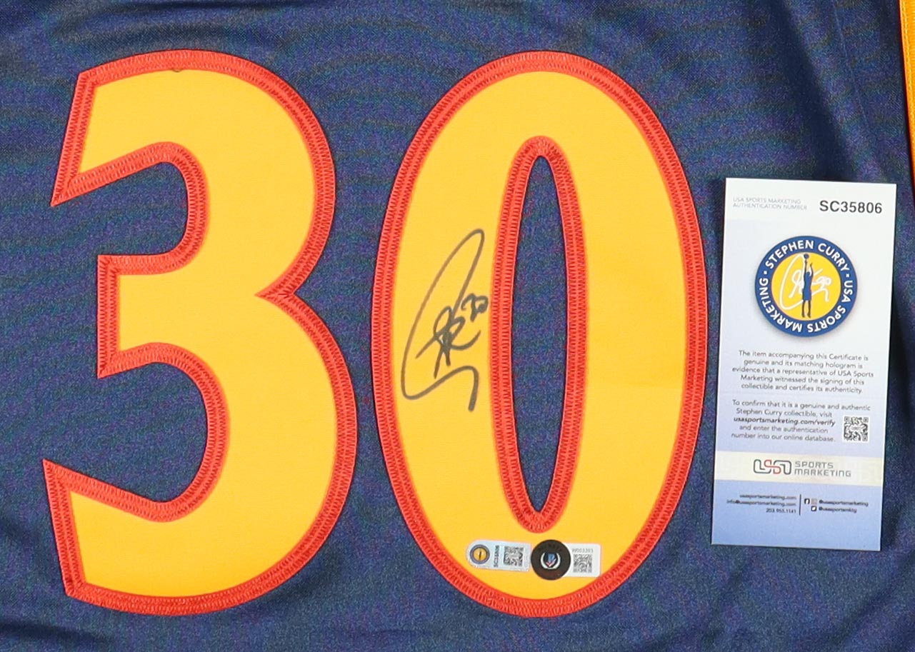 Stephen Curry Signed Warriors Mitchell & Ness Jersey (Beckett & Curry) at PristineAuction.com Stephen Curry Signed Warriors Mitchell & Ness Jersey (Beckett & Curry) at PristineAuction.com