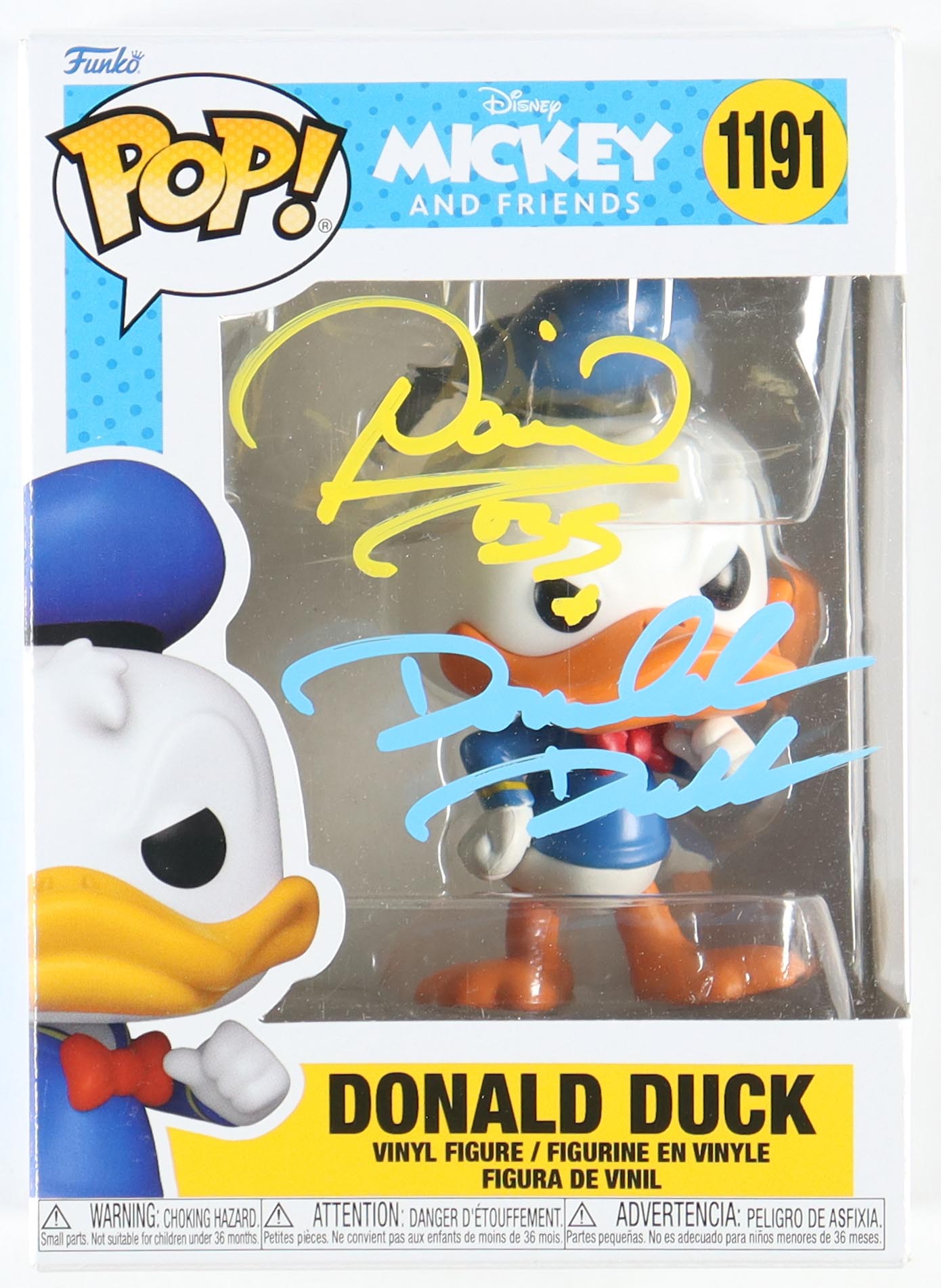 Daniel Ross Signed "Mickey And Friends" #1191 Funko Pop! Vinyl Figure Inscribed "Donald Duck" (JSA) at PristineAuction.com Daniel Ross Signed "Mickey And Friends" #1191 Funko Pop! Vinyl Figure Inscribed "Donald Duck" (JSA) at PristineAuction.com