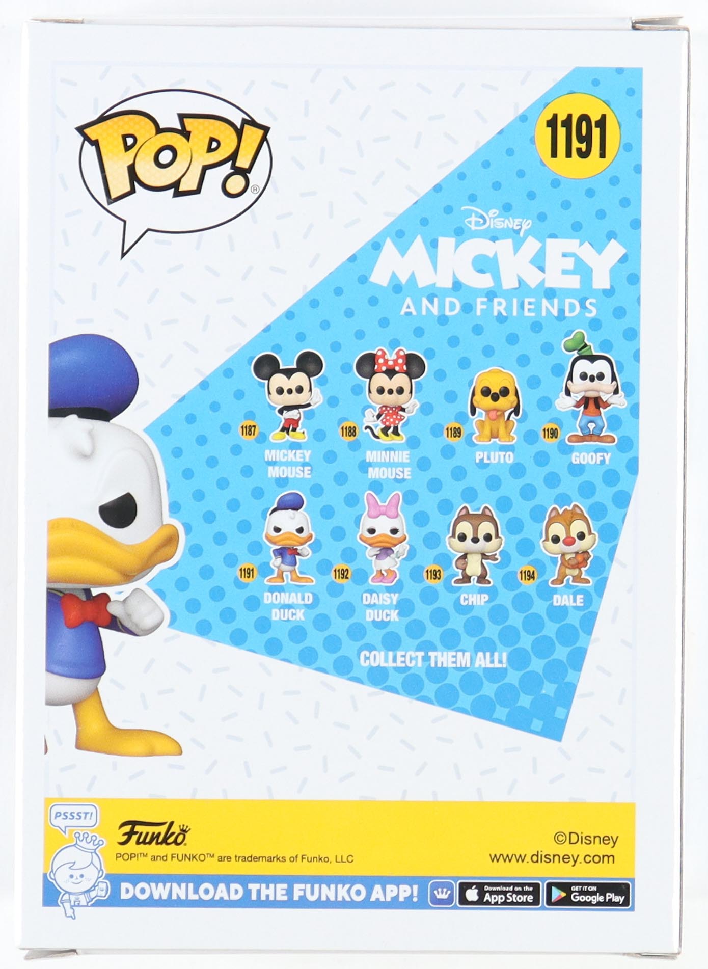 Daniel Ross Signed "Mickey And Friends" #1191 Funko Pop! Vinyl Figure Inscribed "Donald Duck" (JSA) at PristineAuction.com Daniel Ross Signed "Mickey And Friends" #1191 Funko Pop! Vinyl Figure Inscribed "Donald Duck" (JSA) at PristineAuction.com