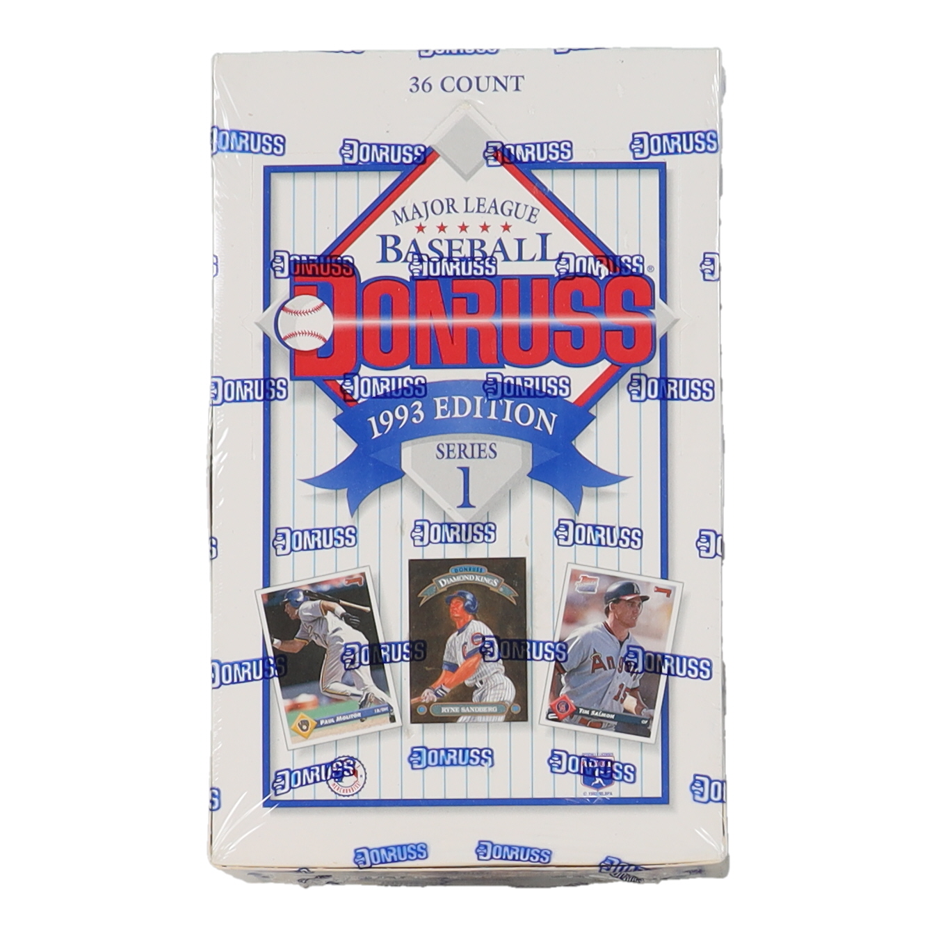 1993 Donruss Series 1 Baseball Hobby Box with (36) Packs at PristineAuction.com 1993 Donruss Series 1 Baseball Hobby Box with (36) Packs at PristineAuction.com