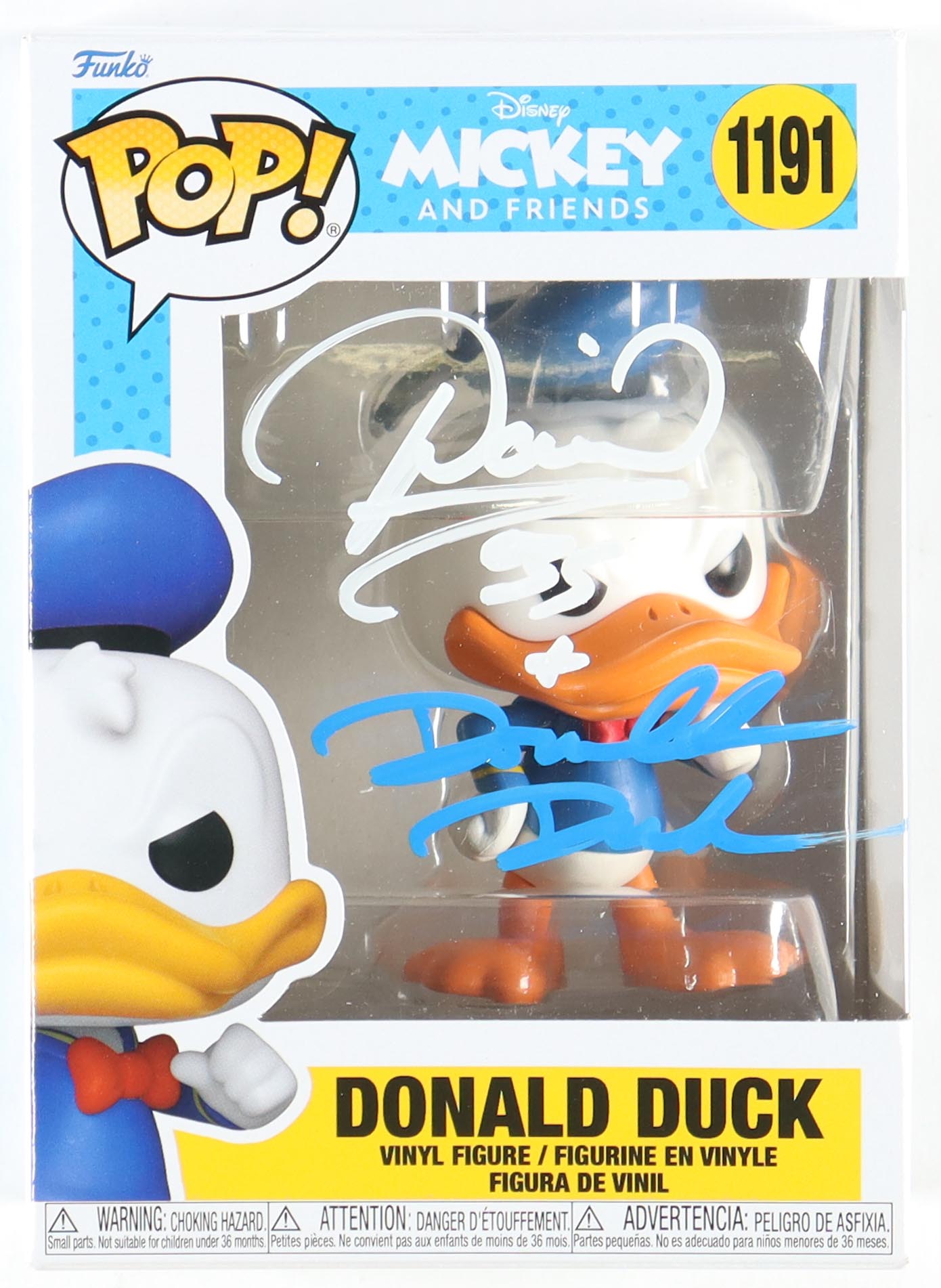 Daniel Ross Signed "Mickey And Friends" #1191 Funko Pop! Vinyl Figure Inscribed "Donald Duck" (JSA) at PristineAuction.com Daniel Ross Signed "Mickey And Friends" #1191 Funko Pop! Vinyl Figure Inscribed "Donald Duck" (JSA) at PristineAuction.com