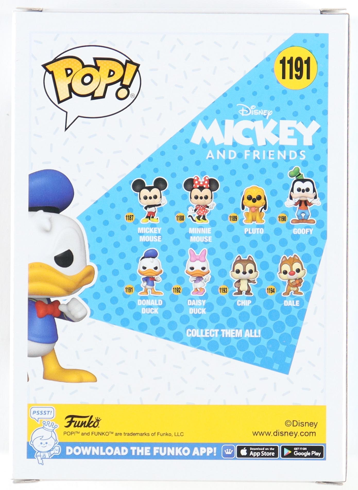 Daniel Ross Signed "Mickey And Friends" #1191 Funko Pop! Vinyl Figure Inscribed "Donald Duck" (JSA) at PristineAuction.com Daniel Ross Signed "Mickey And Friends" #1191 Funko Pop! Vinyl Figure Inscribed "Donald Duck" (JSA) at PristineAuction.com