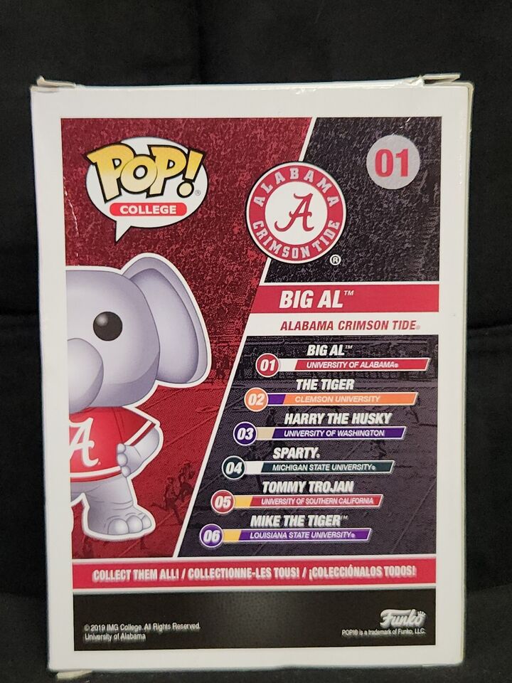 Alabama Crimson Tide #01 Big Al Funko Pop! Vinyl Figure at PristineAuction.com Alabama Crimson Tide #01 Big Al Funko Pop! Vinyl Figure at PristineAuction.com