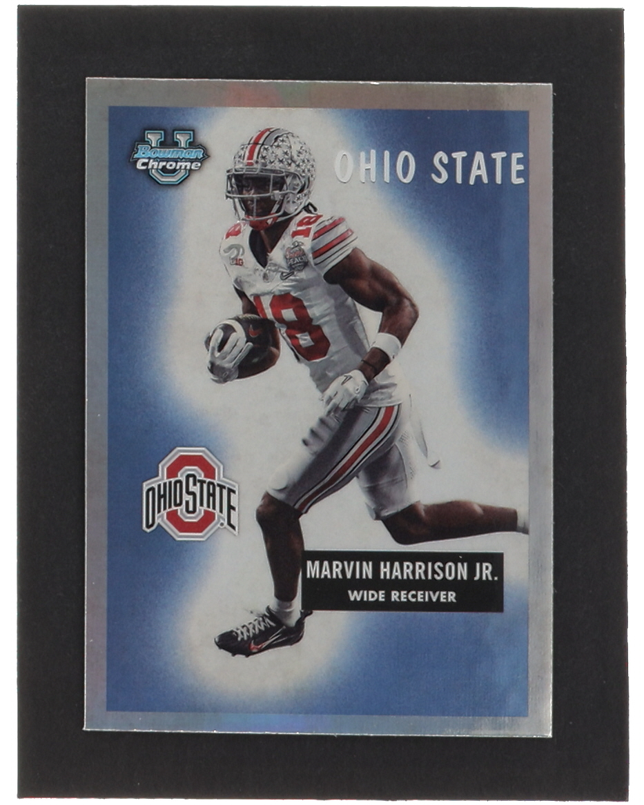 Marvin Harrison Jr. 2023 Bowman Chrome University '55 Bowman #55BF23 RC at PristineAuction.com Marvin Harrison Jr. 2023 Bowman Chrome University '55 Bowman #55BF23 RC at PristineAuction.com