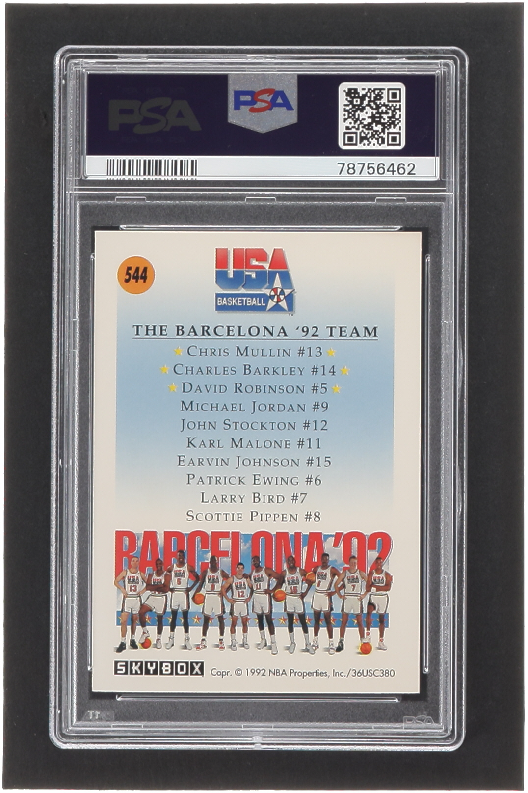 Team USA 1 1991-92 SkyBox #544 (PSA 6) at PristineAuction.com Team USA 1 1991-92 SkyBox #544 (PSA 6) at PristineAuction.com