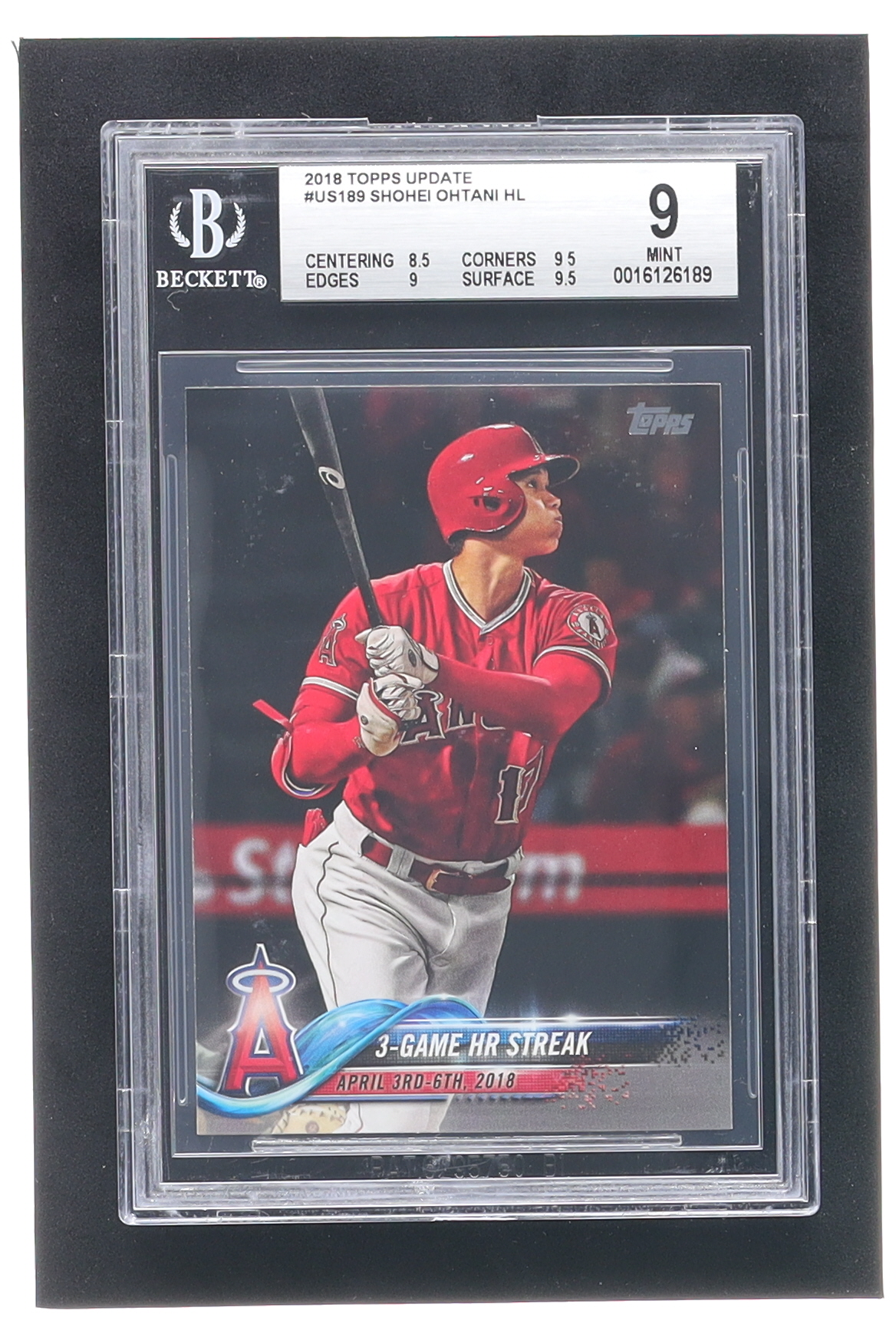 Shohei Ohtani 2018 Topps Update #US189 HL RC (BGS 9) at PristineAuction.com Shohei Ohtani 2018 Topps Update #US189 HL RC (BGS 9) at PristineAuction.com