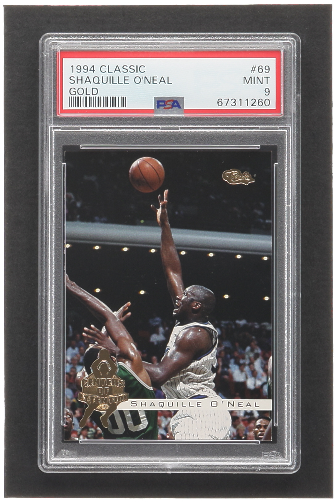 Shaquille O'Neal 1994 Classic Gold #69 CEN (PSA 9) at PristineAuction.com Shaquille O'Neal 1994 Classic Gold #69 CEN (PSA 9) at PristineAuction.com