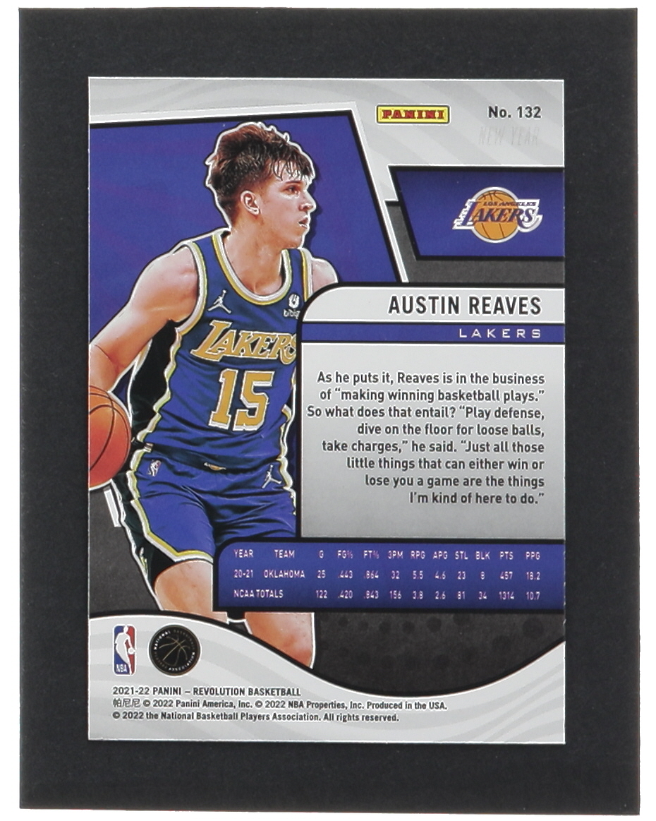 Austin Reaves 2021-22 Panini Revolution Chinese New Year #132 RC at PristineAuction.com Austin Reaves 2021-22 Panini Revolution Chinese New Year #132 RC at PristineAuction.com