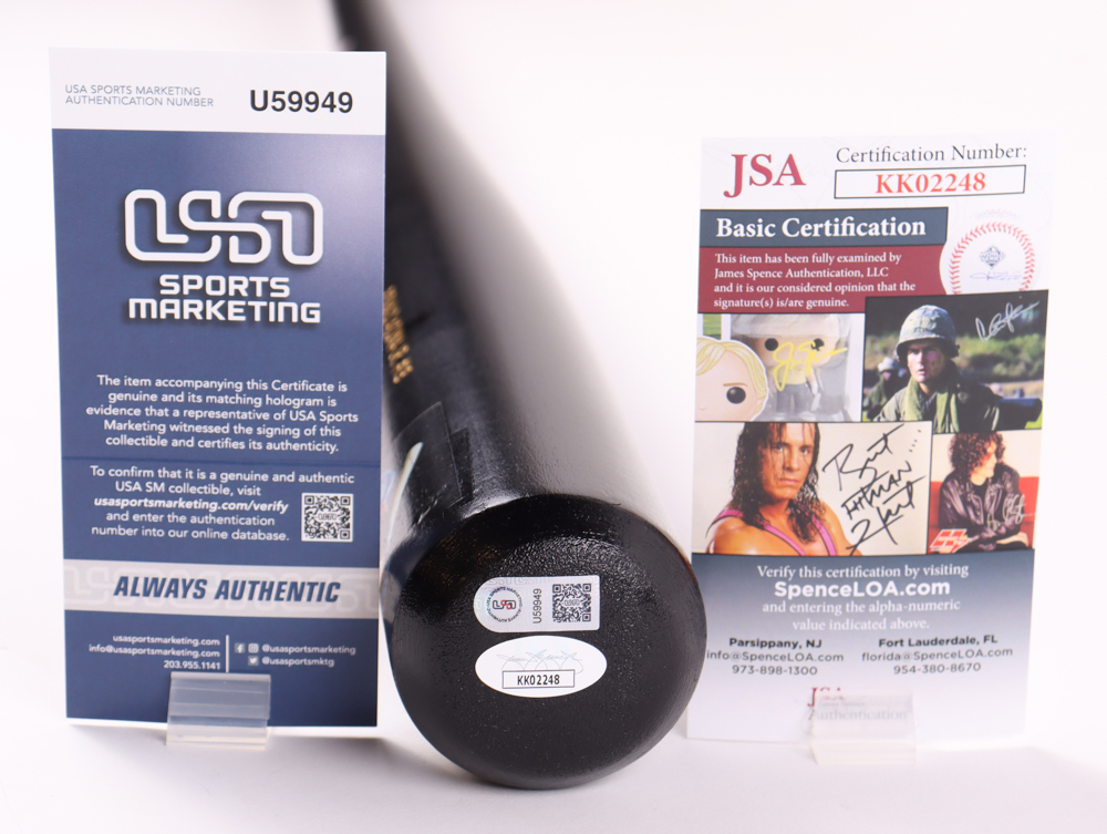 Ronald Acuna Jr. Signed LE Louisville Slugger Player Model Baseball Bat (JSA & Acuna) at PristineAuction.com Ronald Acuna Jr. Signed LE Louisville Slugger Player Model Baseball Bat (JSA & Acuna) at PristineAuction.com