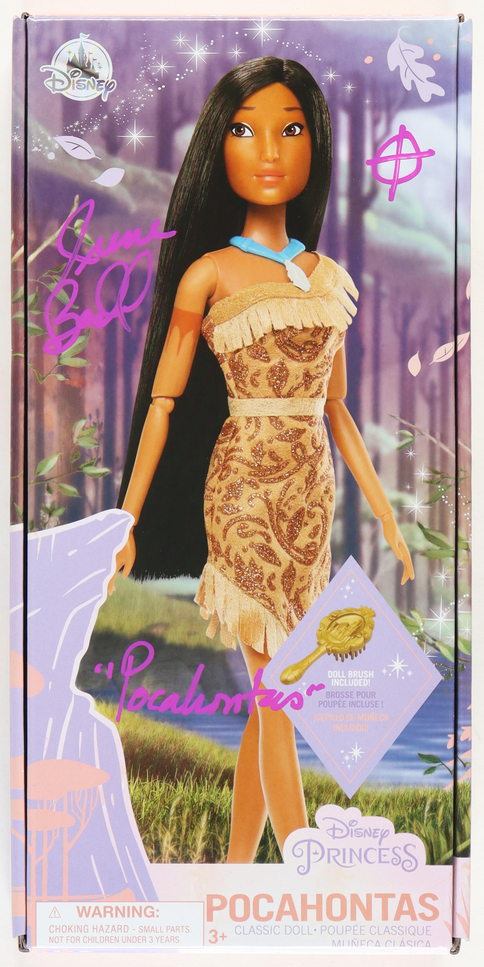 Irene Bedard Signed "Disney Princess Pocahontas" Classic Doll Inscribed "Pocahontas" at PristineAuction.com Irene Bedard Signed "Disney Princess Pocahontas" Classic Doll Inscribed "Pocahontas" at PristineAuction.com