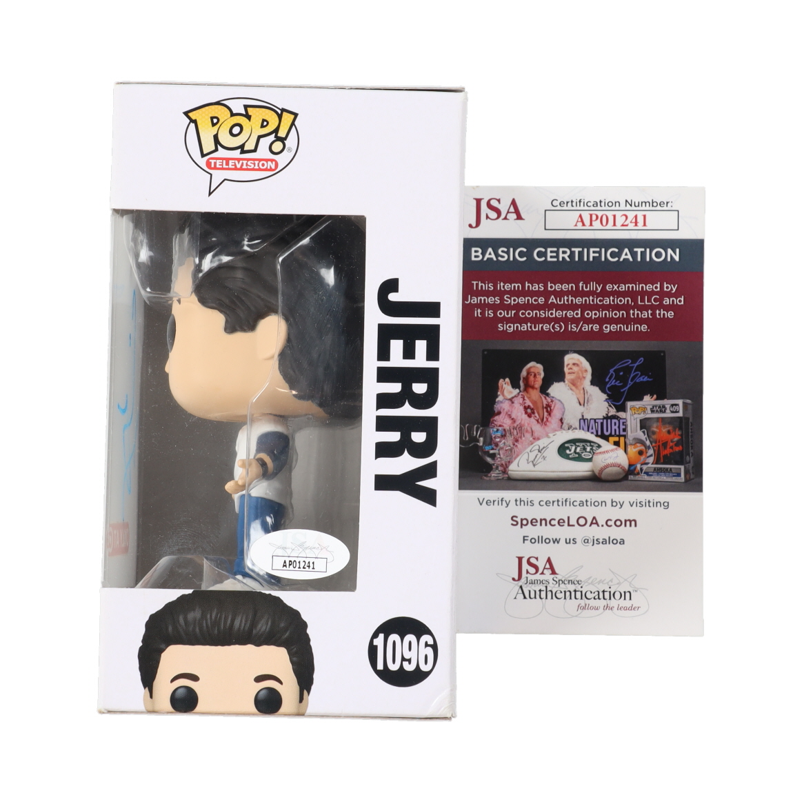 Jerry Seinfeld Signed "Seinfeld" #1096 Jerry Funko Pop! Vinyl Figure (JSA) at PristineAuction.com Jerry Seinfeld Signed "Seinfeld" #1096 Jerry Funko Pop! Vinyl Figure (JSA) at PristineAuction.com