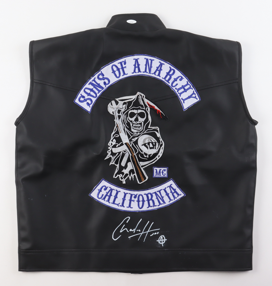 Charlie Hunnam Signed Vest With Character Inscription (JSA) at PristineAuction.com Charlie Hunnam Signed Vest With Character Inscription (JSA) at PristineAuction.com