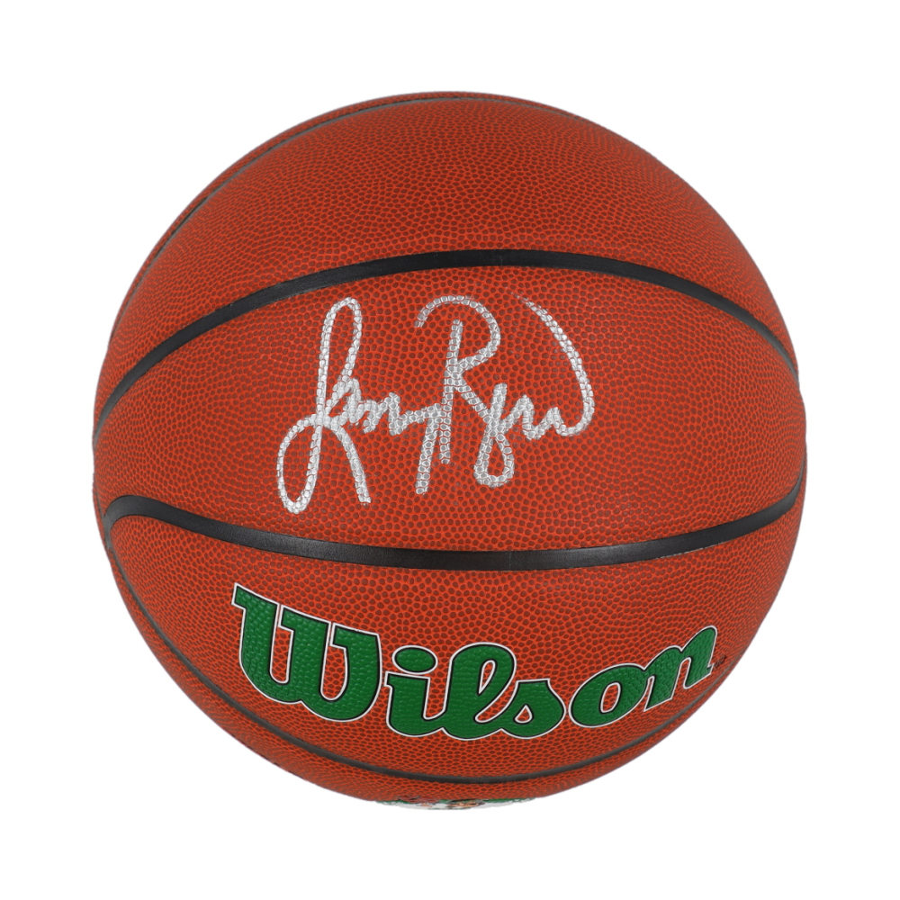 Larry Bird Signed Celtics NBA Logo Basketball (JSA & Bird) Pristine