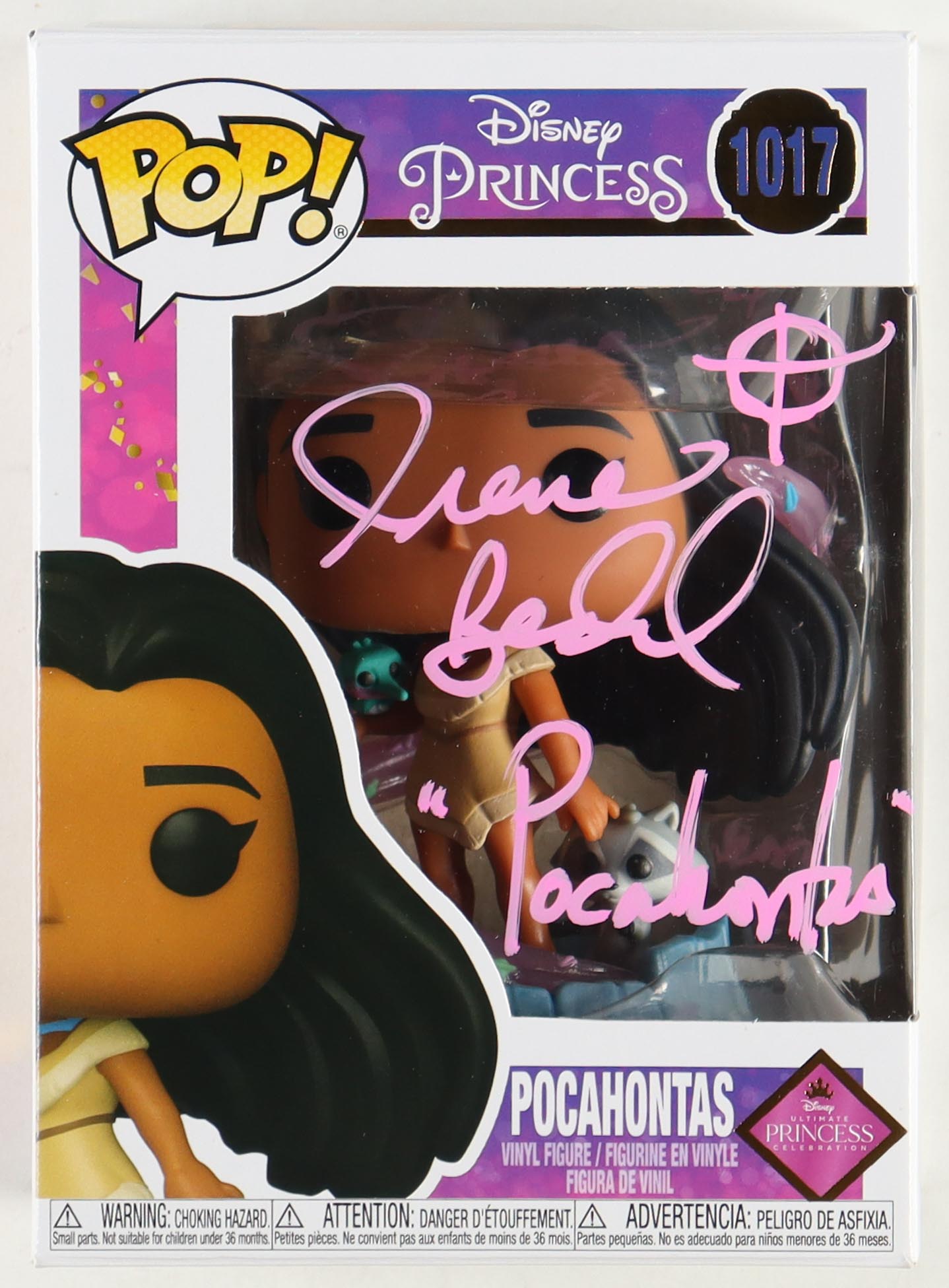 Irene Bedard Signed "Disney Princess" #1017 Funko Pop! Inscribed "Pocahontas" (JSA) at PristineAuction.com Irene Bedard Signed "Disney Princess" #1017 Funko Pop! Inscribed "Pocahontas" (JSA) at PristineAuction.com