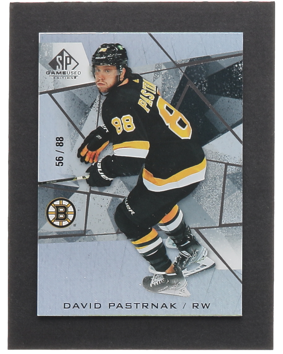 Davis Pastrnak 2021-22 SP Game Used #7 #56/88 at PristineAuction.com Davis Pastrnak 2021-22 SP Game Used #7 #56/88 at PristineAuction.com