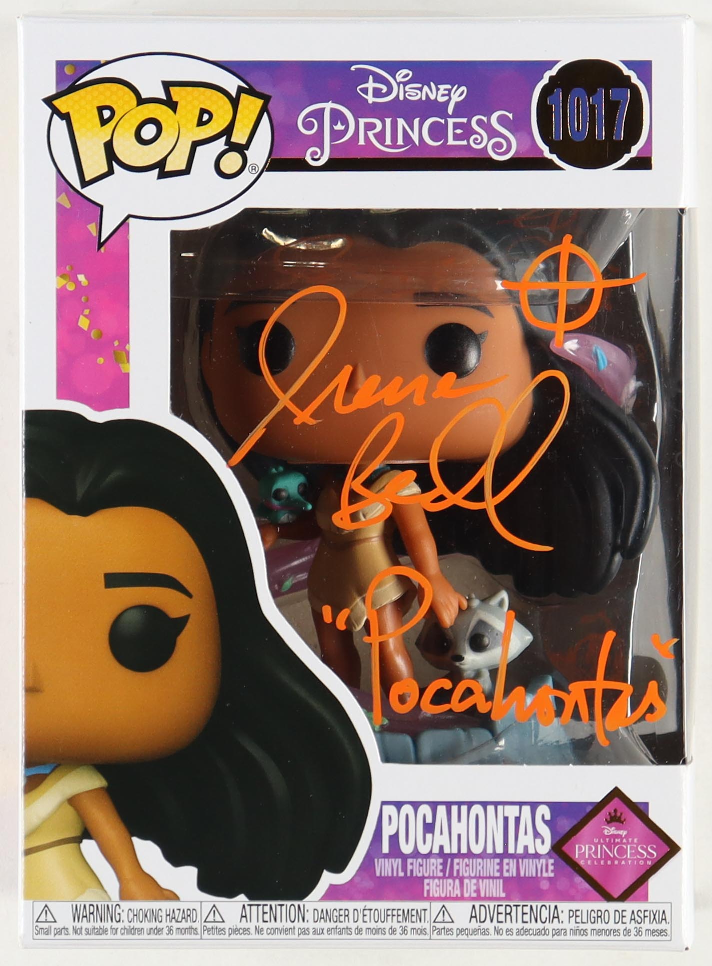 Irene Bedard Signed "Disney Princess" #1017 Funko Pop! Inscribed "Pocahontas" (JSA) at PristineAuction.com Irene Bedard Signed "Disney Princess" #1017 Funko Pop! Inscribed "Pocahontas" (JSA) at PristineAuction.com