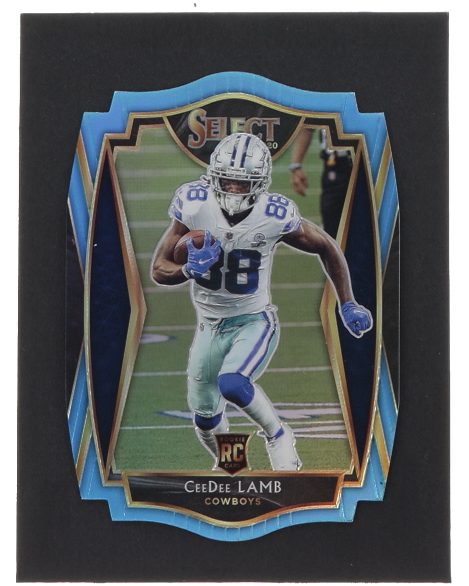 CeeDee Lamb 2020 Select Prizm Light Blue Die Cut #157 RC at PristineAuction.com CeeDee Lamb 2020 Select Prizm Light Blue Die Cut #157 RC at PristineAuction.com