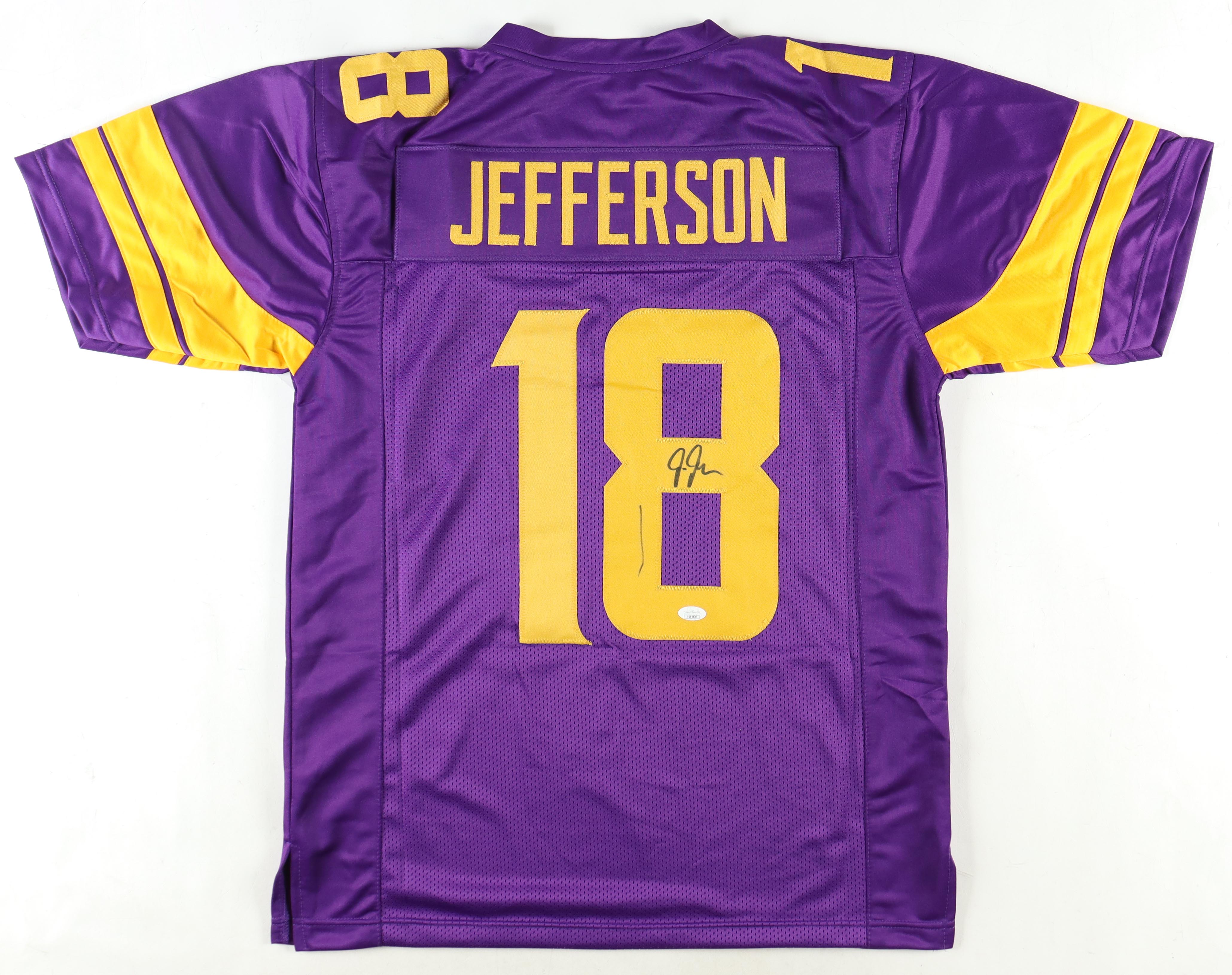 Justin Jefferson Signed Jersey (JSA) at PristineAuction.com Justin Jefferson Signed Jersey (JSA) at PristineAuction.com