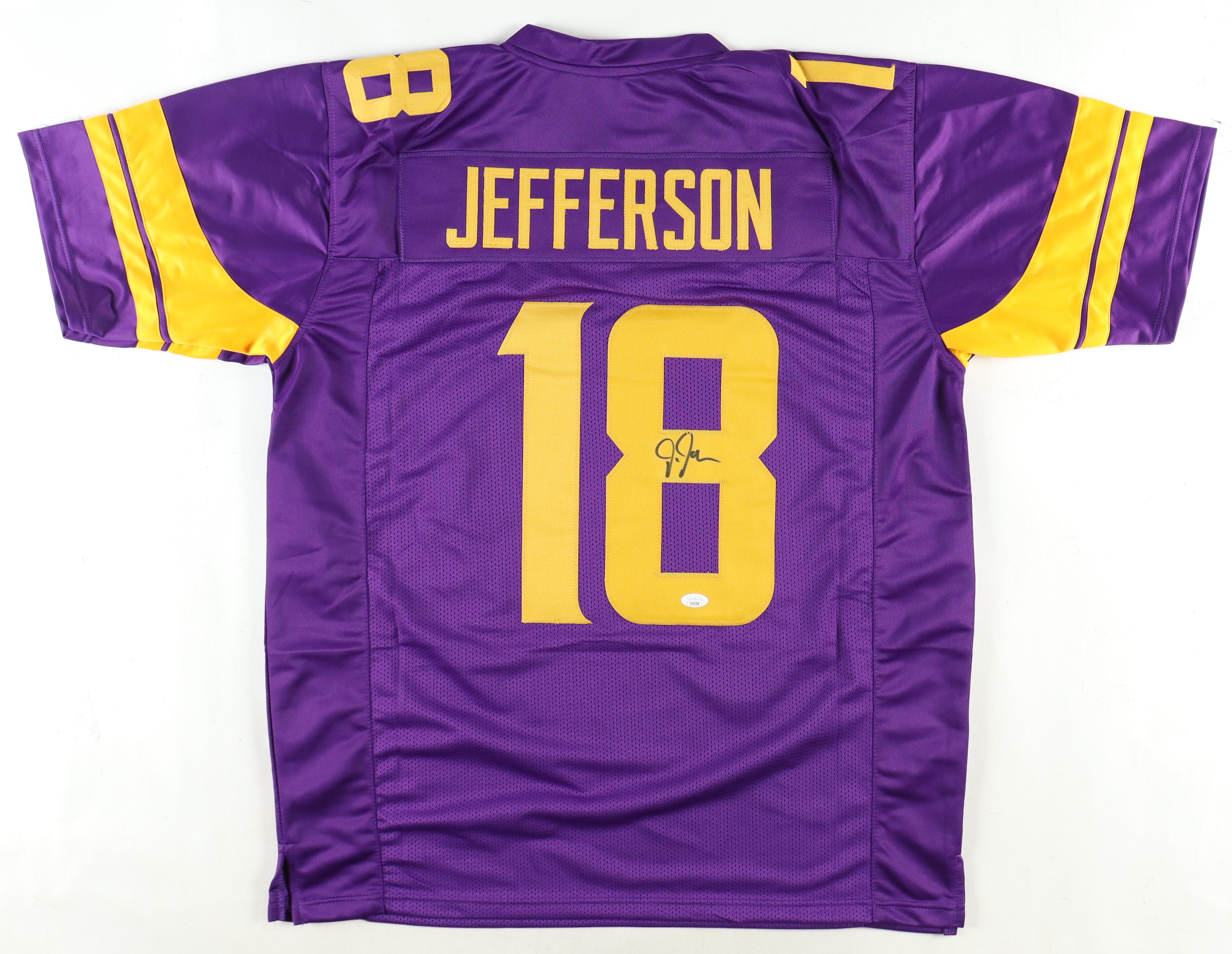 Justin Jefferson Signed Jersey (JSA) at PristineAuction.com Justin Jefferson Signed Jersey (JSA) at PristineAuction.com