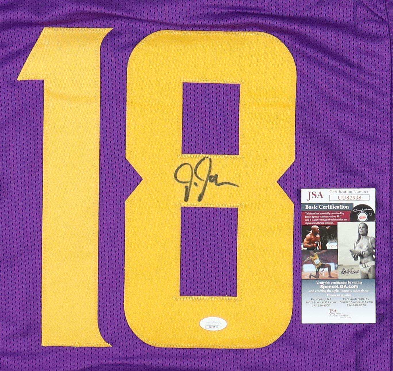 Justin Jefferson Signed Jersey (JSA) at PristineAuction.com Justin Jefferson Signed Jersey (JSA) at PristineAuction.com