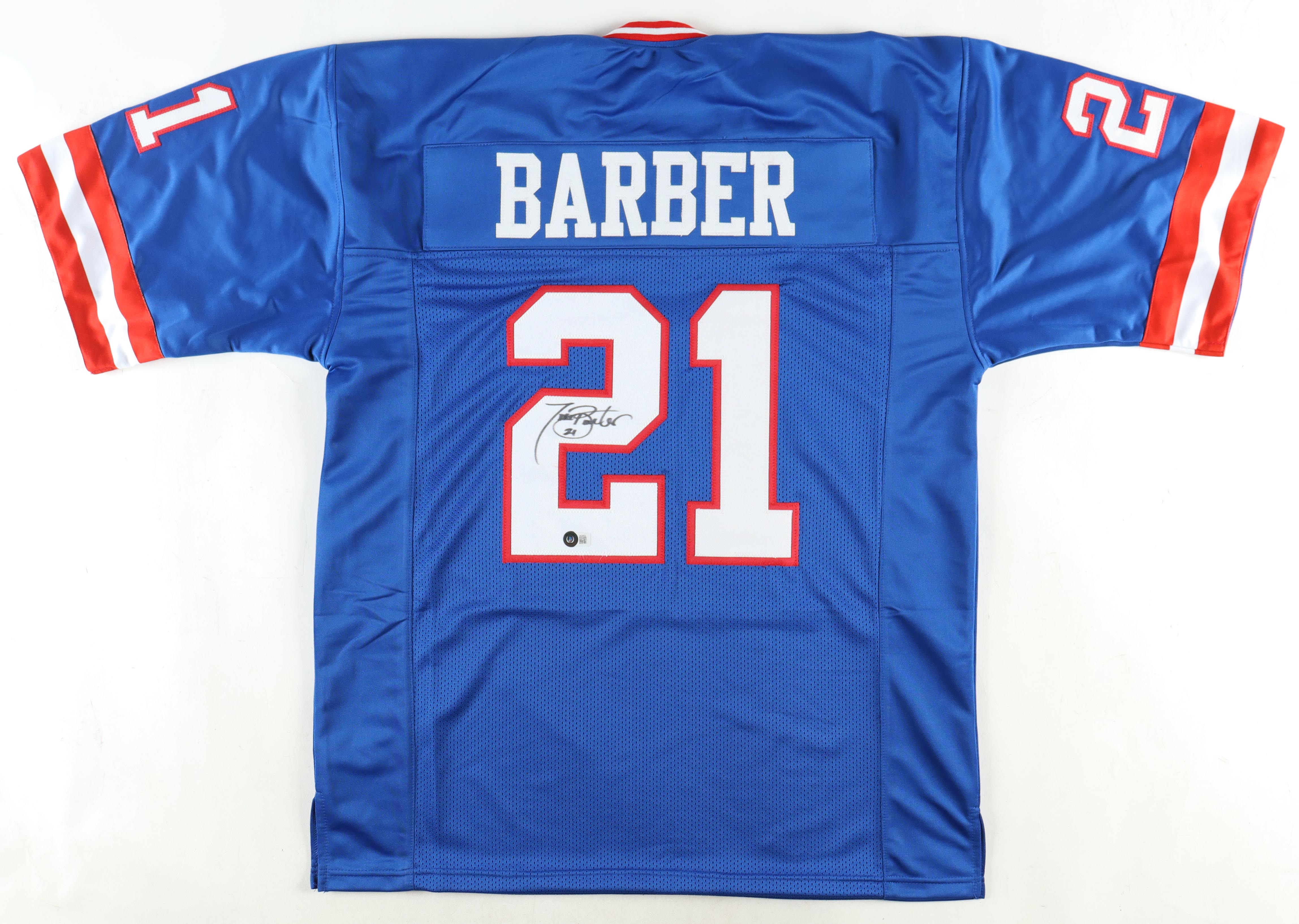 Tiki Barber Signed Jersey (Beckett) at PristineAuction.com Tiki Barber Signed Jersey (Beckett) at PristineAuction.com