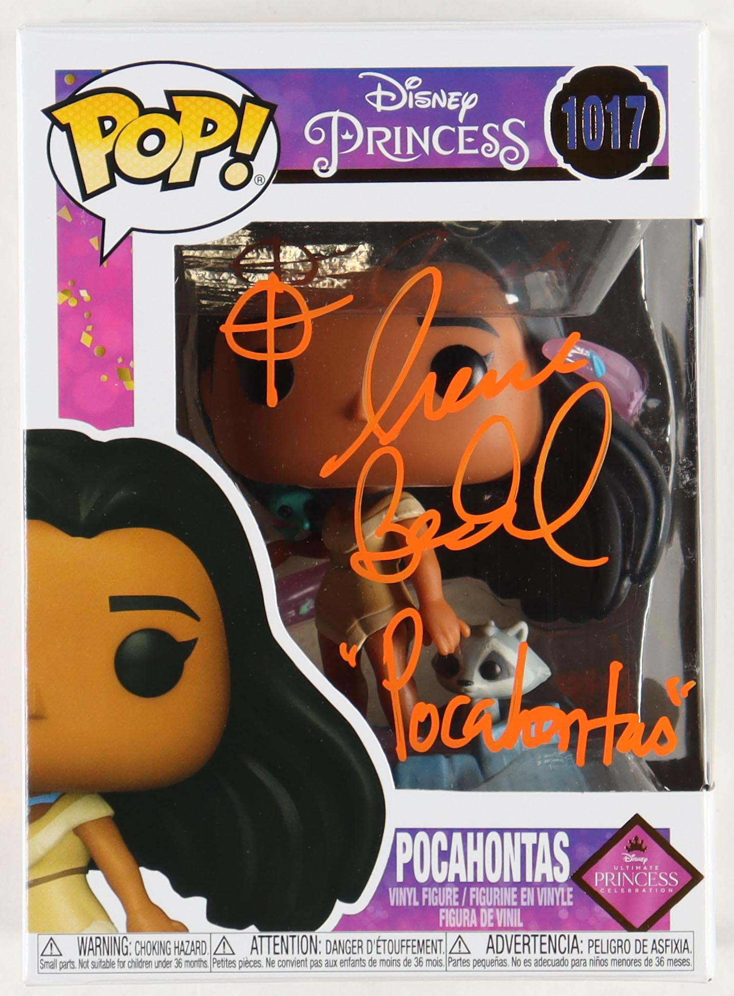 Irene Bedard Signed "Disney Princess" #1017 Funko Pop! Inscribed "Pocahontas" (JSA) at PristineAuction.com Irene Bedard Signed "Disney Princess" #1017 Funko Pop! Inscribed "Pocahontas" (JSA) at PristineAuction.com