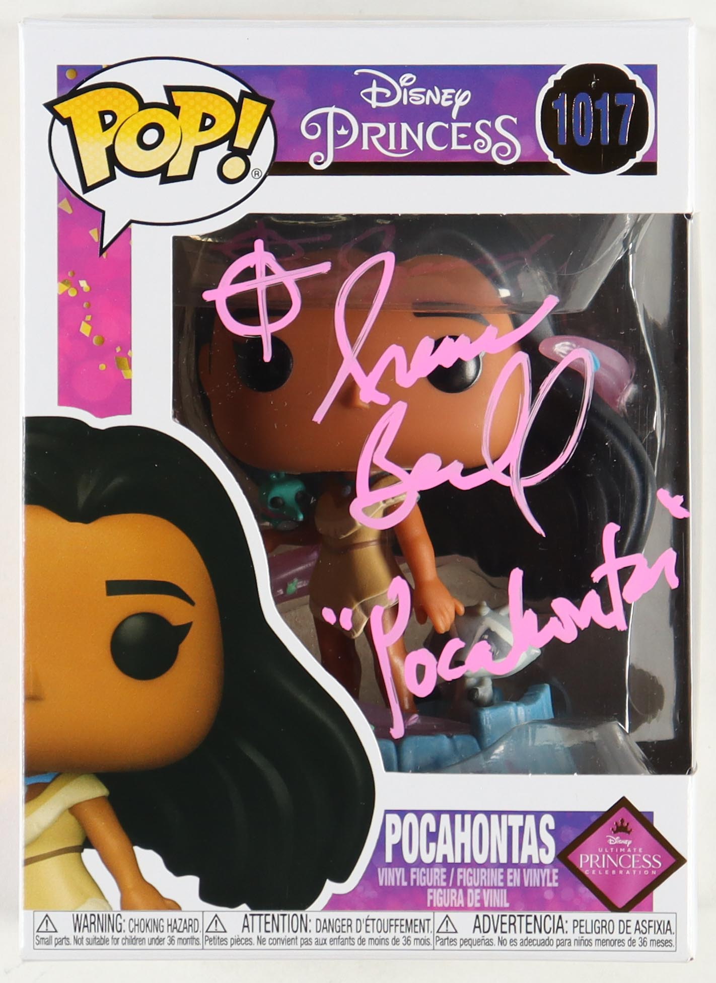Irene Bedard Signed "Disney Princess" #1017 Funko Pop! Inscribed "Pocahontas" (JSA) at PristineAuction.com Irene Bedard Signed "Disney Princess" #1017 Funko Pop! Inscribed "Pocahontas" (JSA) at PristineAuction.com