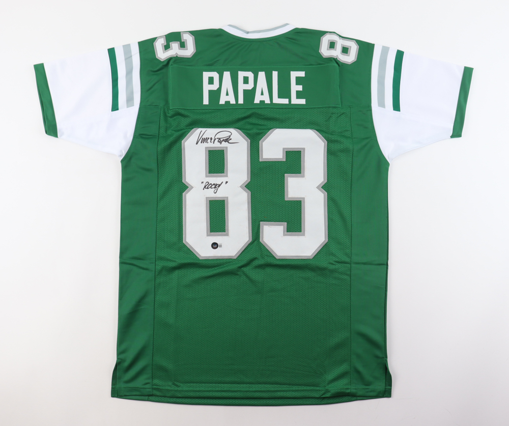 Vincent Papale Signed Jersey Inscribed "Rocky" (Beckett) at PristineAuction.com Vincent Papale Signed Jersey Inscribed "Rocky" (Beckett) at PristineAuction.com
