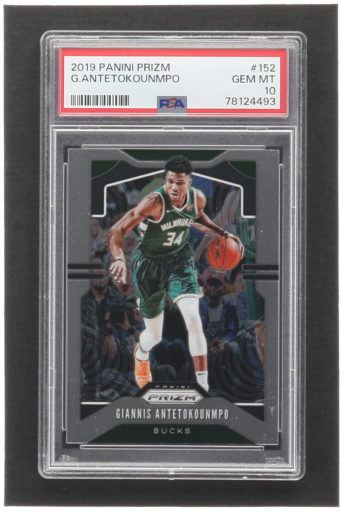 Giannis Antetokounmpo 2019-20 Panini Prizm #152 (PSA 10) at PristineAuction.com Giannis Antetokounmpo 2019-20 Panini Prizm #152 (PSA 10) at PristineAuction.com