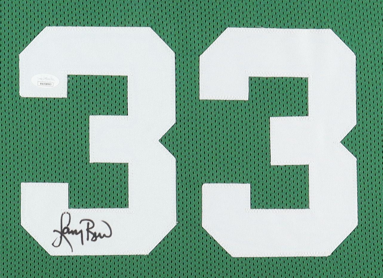 Larry Bird Signed Custom Framed Jersey Display (JSA) at PristineAuction.com Larry Bird Signed Custom Framed Jersey Display (JSA) at PristineAuction.com