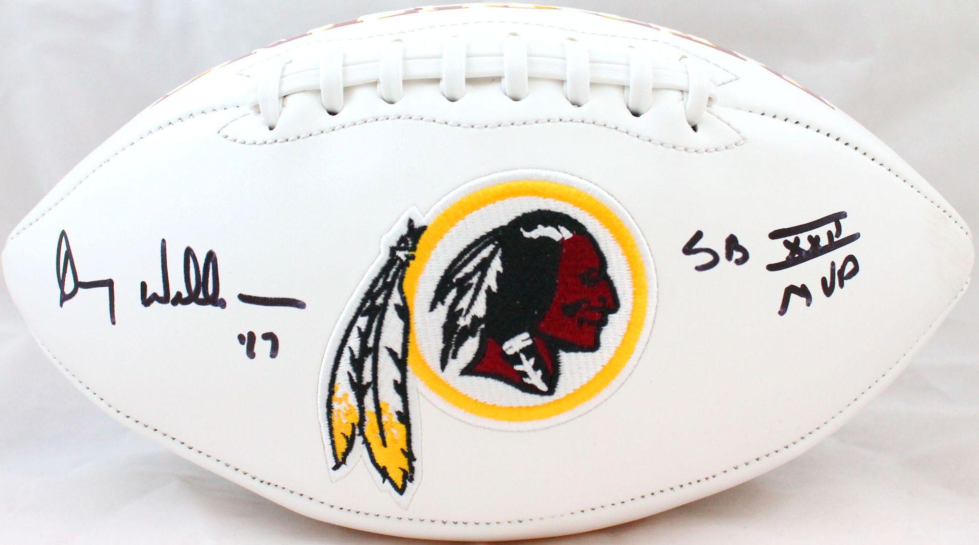 Doug Williams Signed Redskins Logo Football Inscribed "SB XXII MVP" (Beckett) at PristineAuction.com Doug Williams Signed Redskins Logo Football Inscribed "SB XXII MVP" (Beckett) at PristineAuction.com