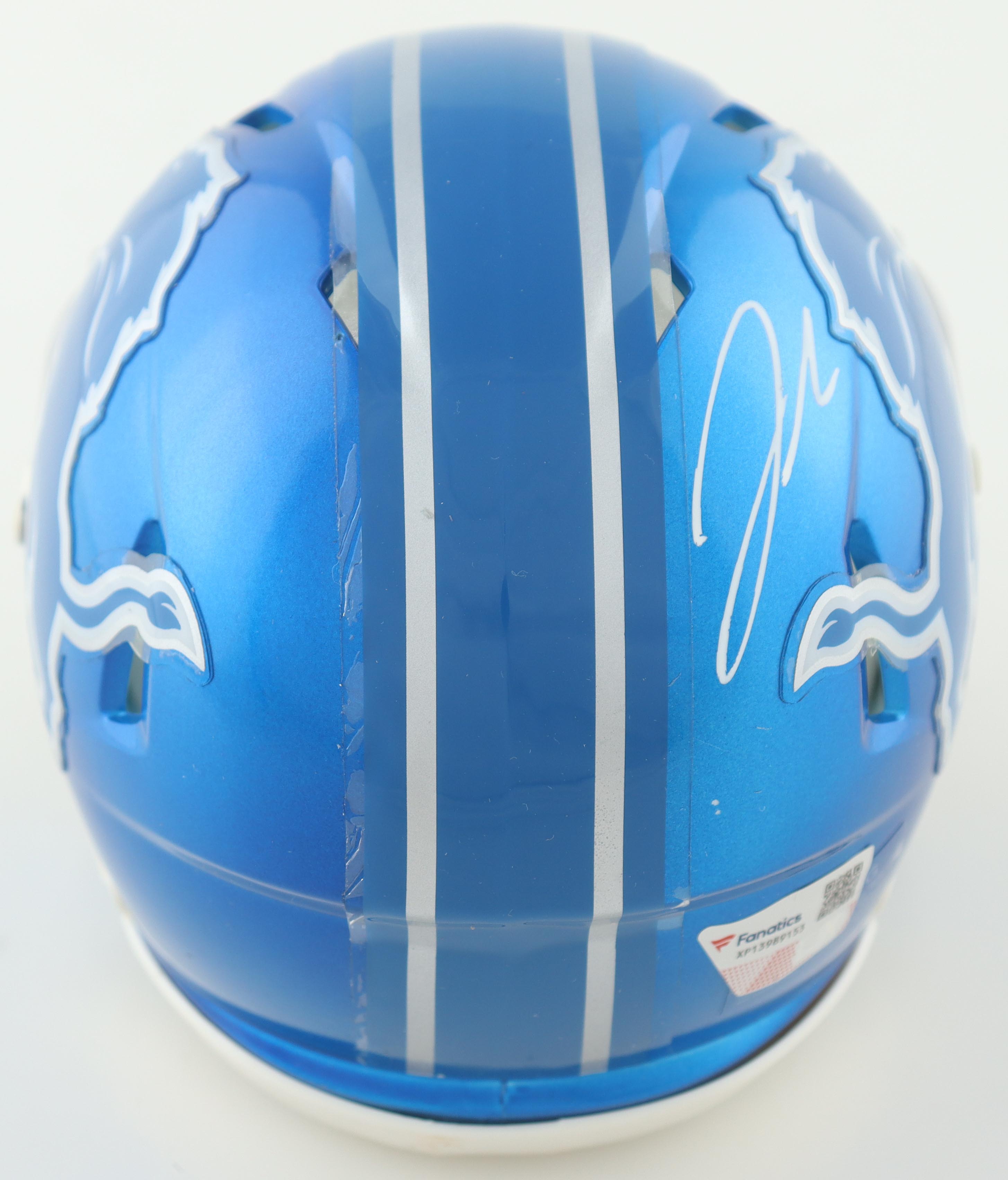 Jahmyr Gibbs Signed Lions Flash Alternate Speed Mini Helmet (Fanatics) at PristineAuction.com Jahmyr Gibbs Signed Lions Flash Alternate Speed Mini Helmet (Fanatics) at PristineAuction.com